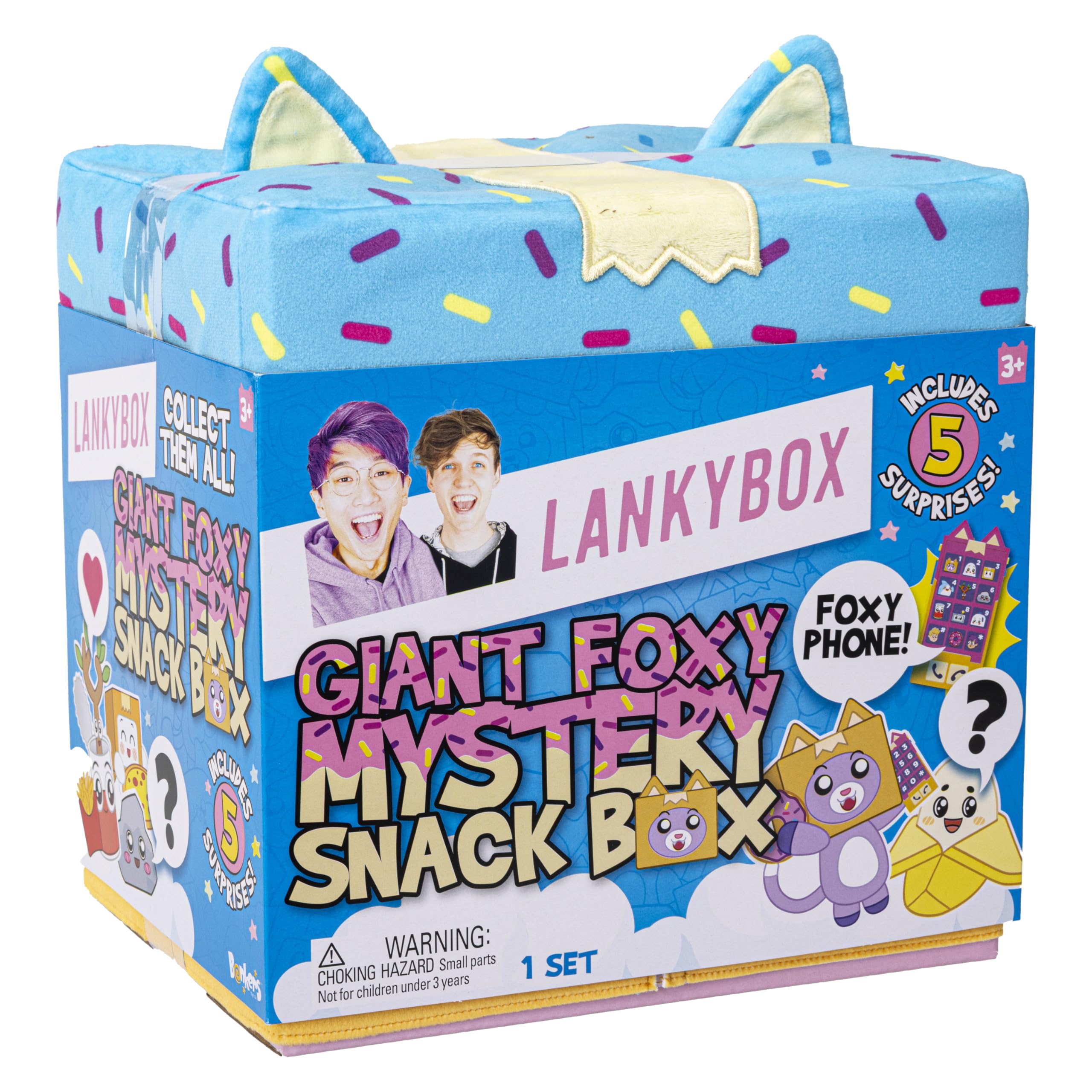 LankyBox Giant Foxy Surprise Snack Box - Mystery Blind Box with Plush, Electronic Phone & Games 9