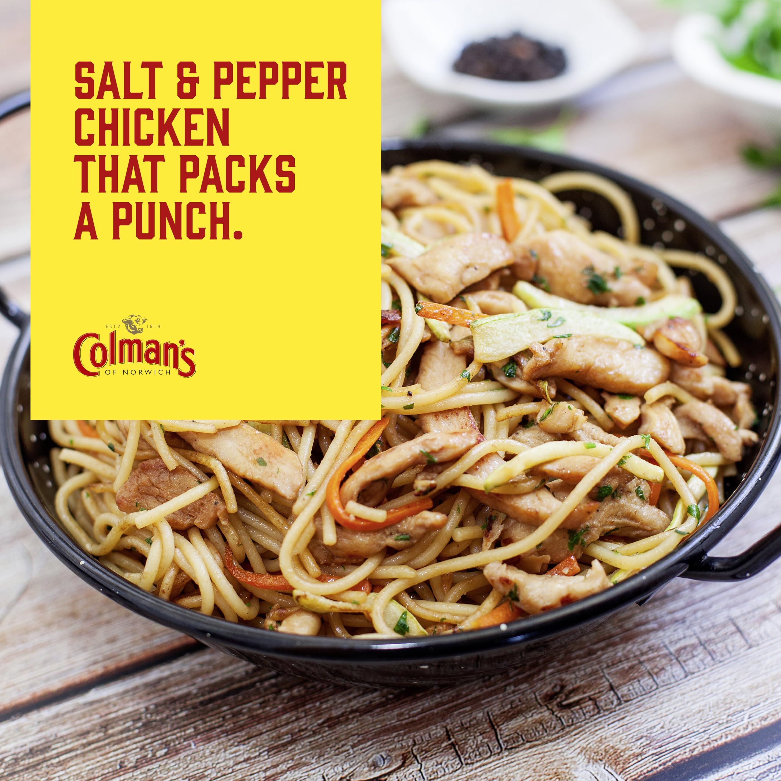 Colman's Weekend Wonders Salt & Pepper Chicken Meal Maker Recipe Mix | 4 Servings | 23g 4