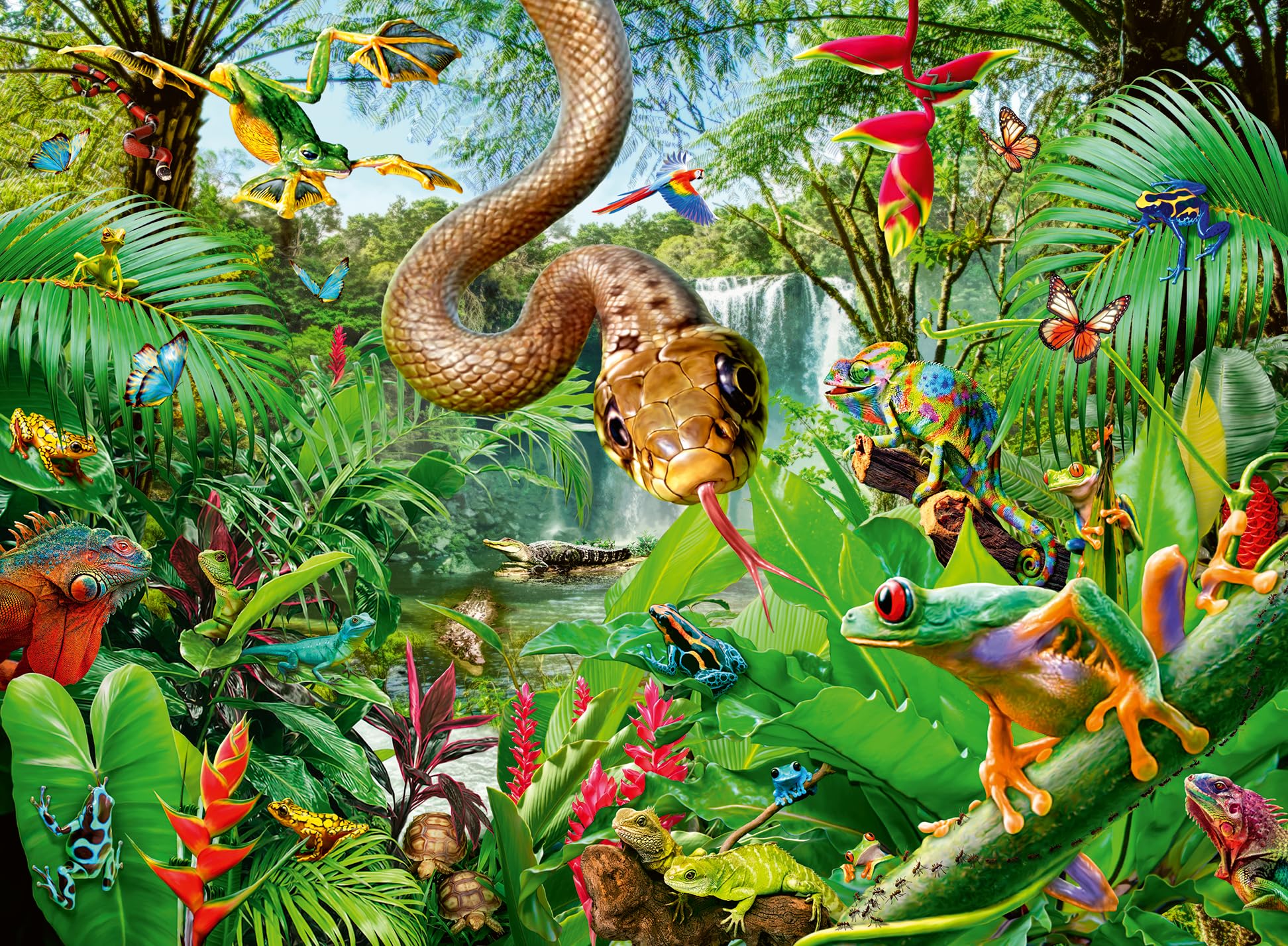 Ravensburger Reptile Resort 300 Piece Jigsaw Puzzle for Kids and Adults | XXL Pieces