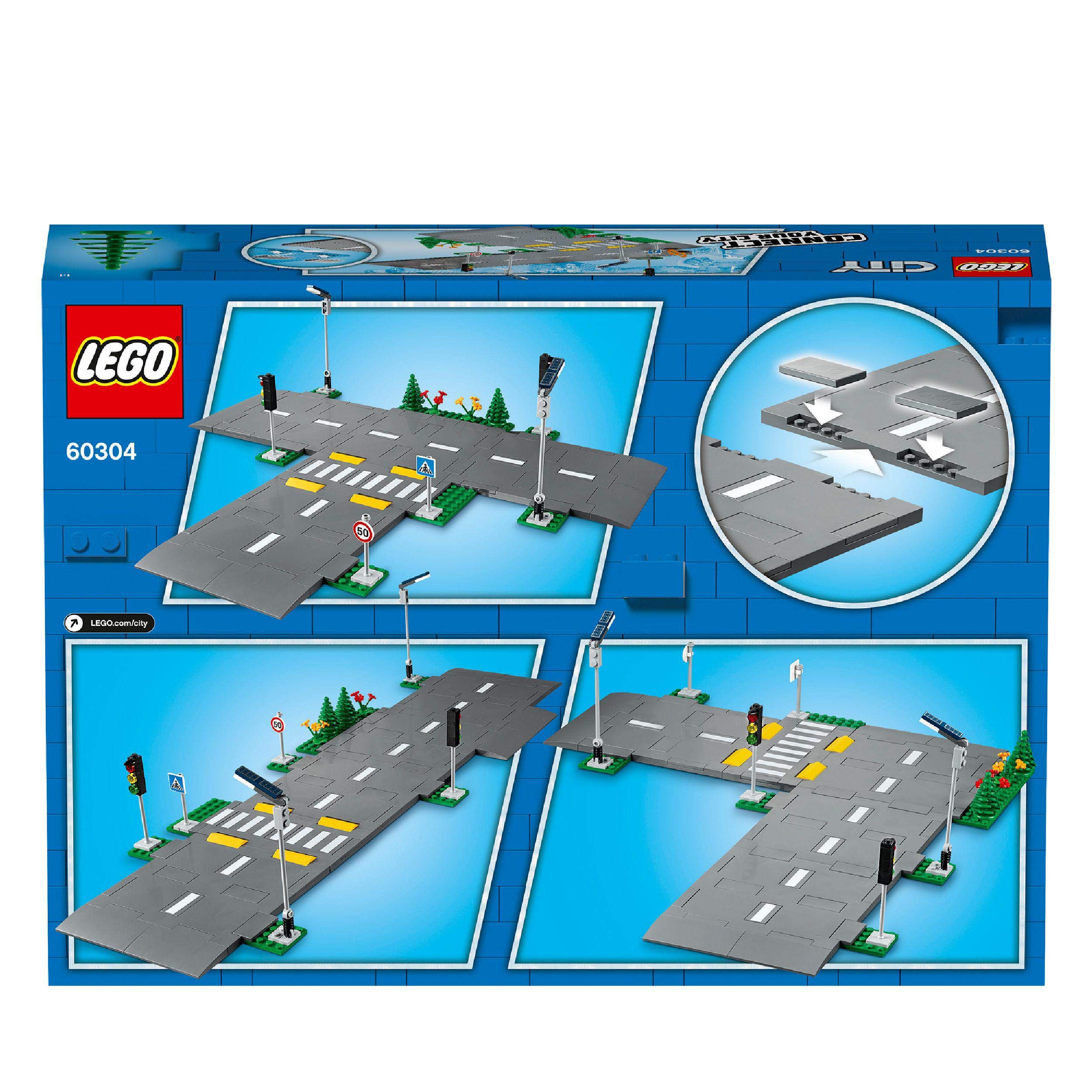 LEGO City Road Plates Building Set 60304 with Traffic Lights and Glow in the Dark Bricks | Ages 5+ 7