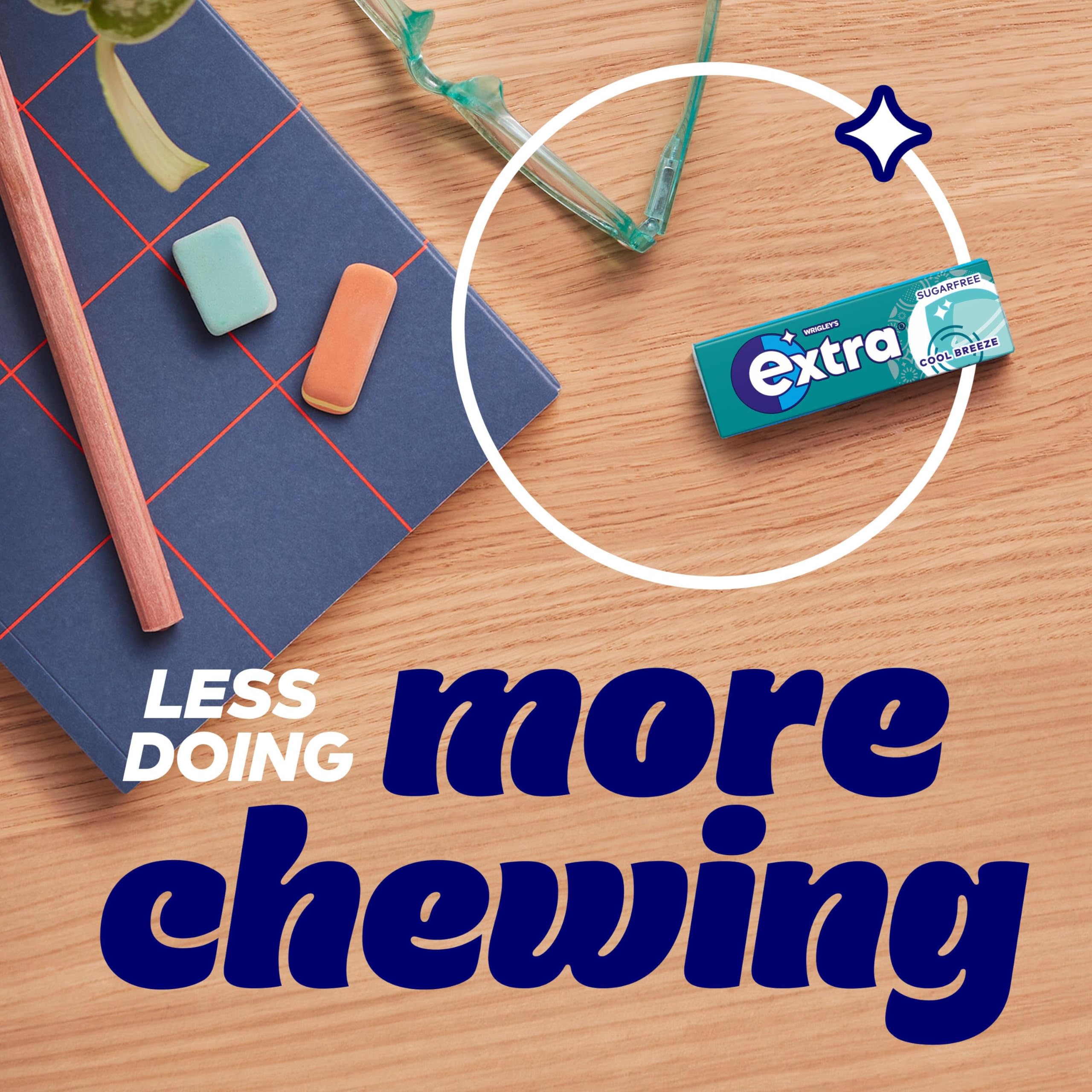 Extra - Cool Breeze Sugar Free Chewing Gum, 30 Packs of 10 Pieces (300 Pieces Total) 11