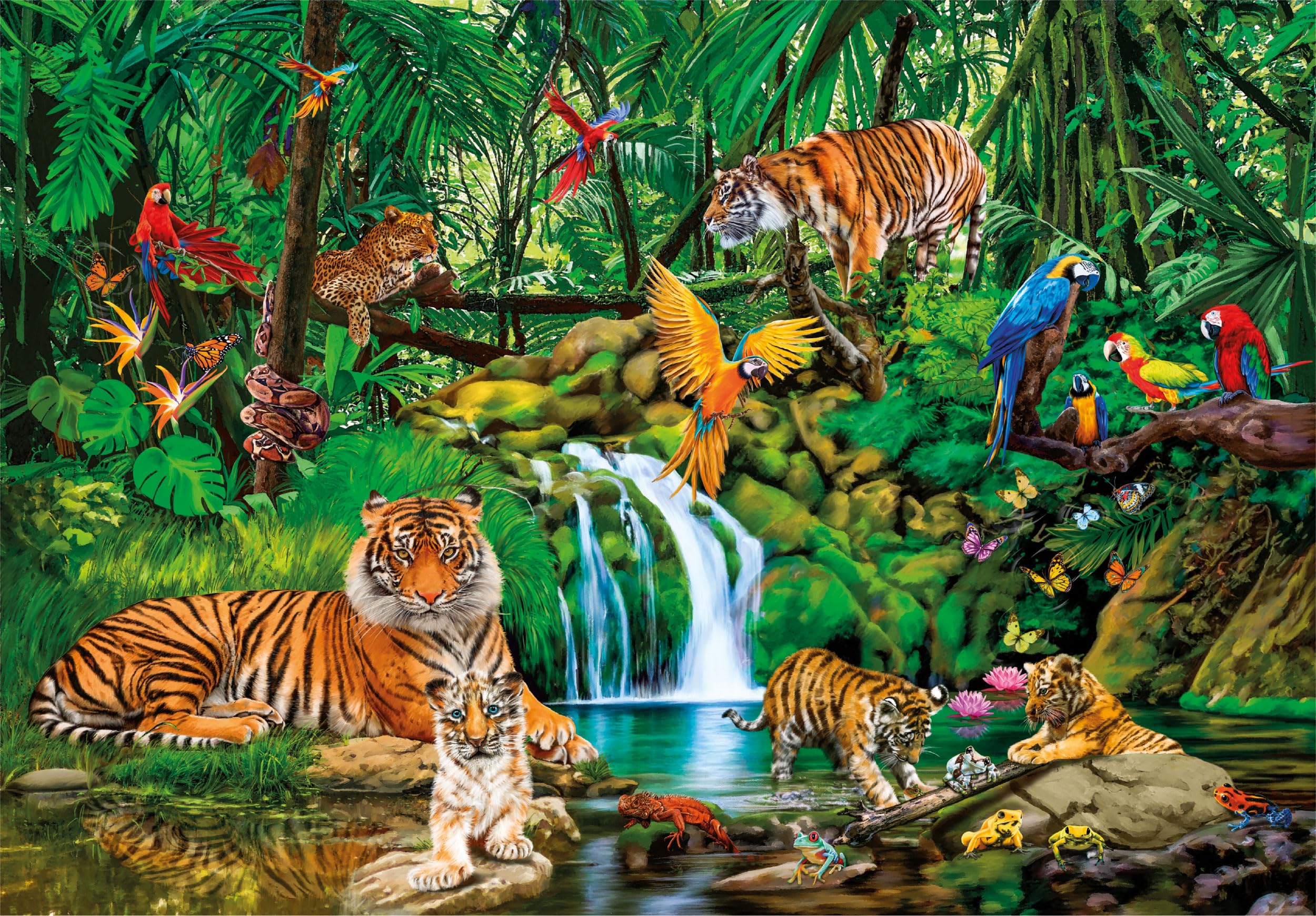 Clementoni Water Magic Puzzle - The Jungle Retreat | 300 Pieces | Multicolor 2