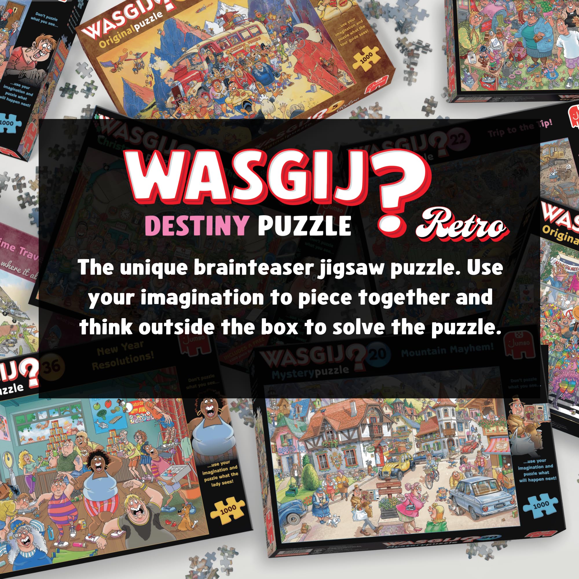 Wasgij Retro Destiny 10 High Street Hassle! Jigsaw Puzzle - 1000 Pieces, Adult 5