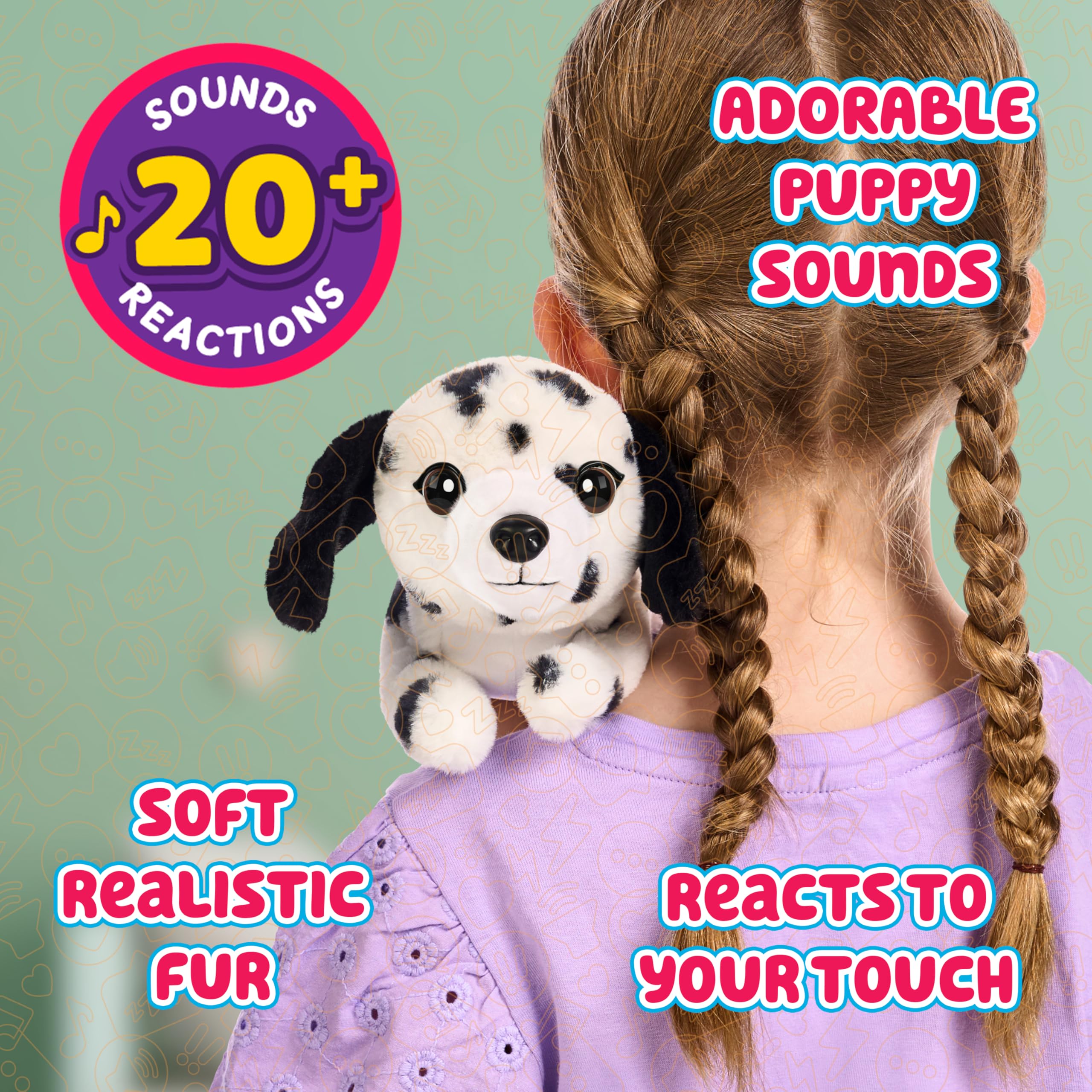 Little Live Pets My Really Real Puppy Minis - Pepper the Dalmatian Interactive Plush Toy | 11cm 3