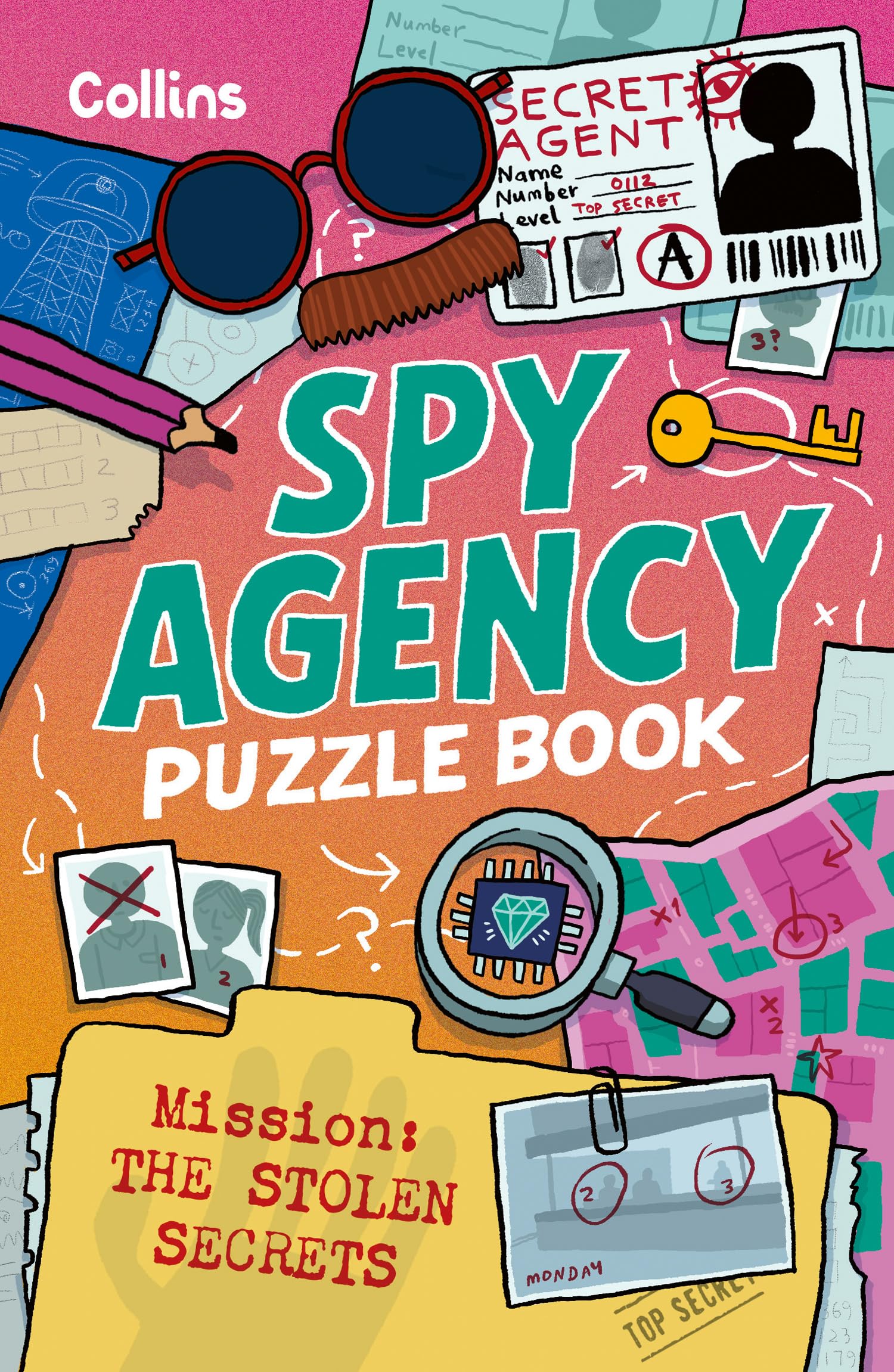Collins Spy Agency Puzzle Book – The Stolen Secrets | Ages 7-9 | 160 Pages | Paperback