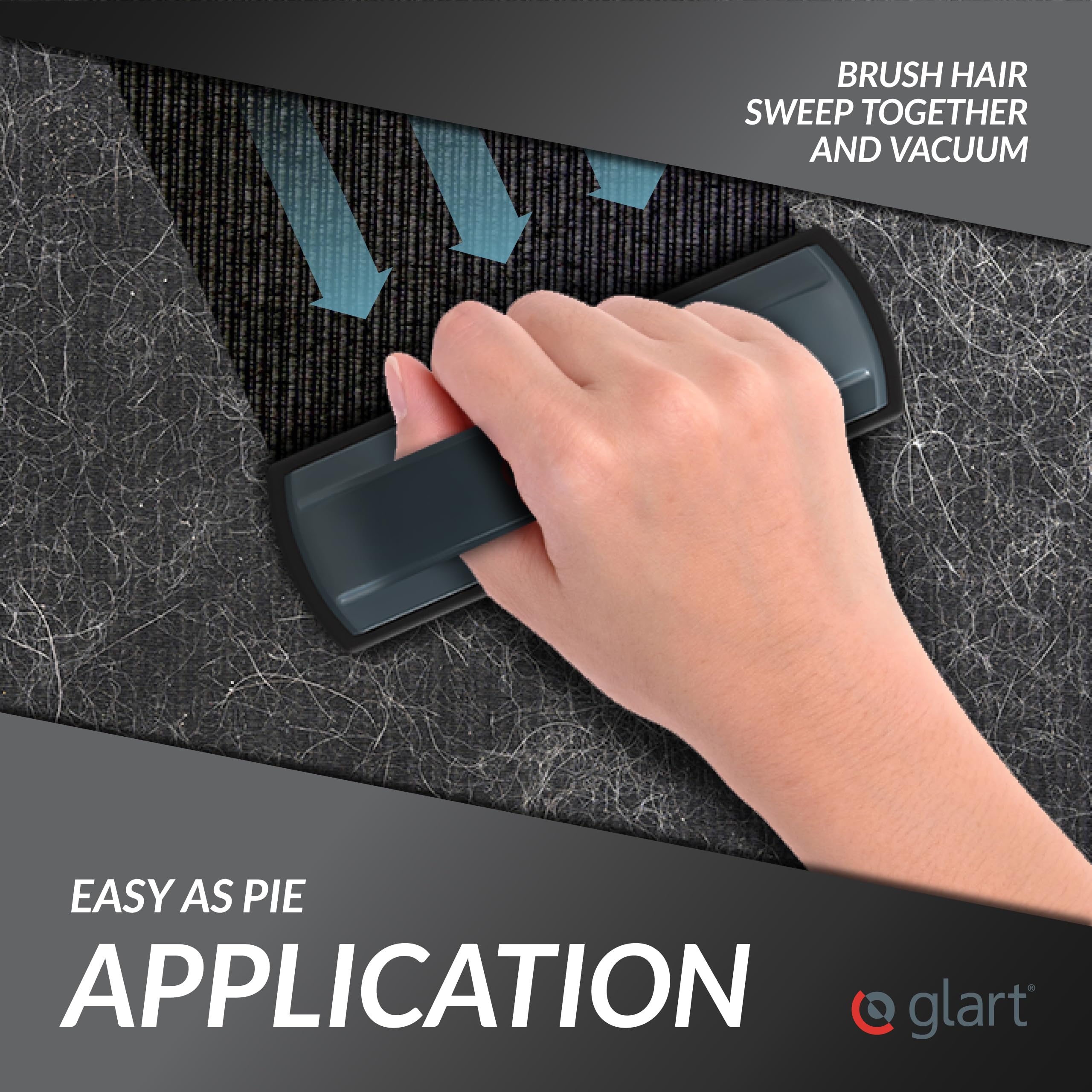 Glart 44THB Pet Hair Remover Silicone Brush for Dog & Cat Hair | Reusable & Chemical-Free 4