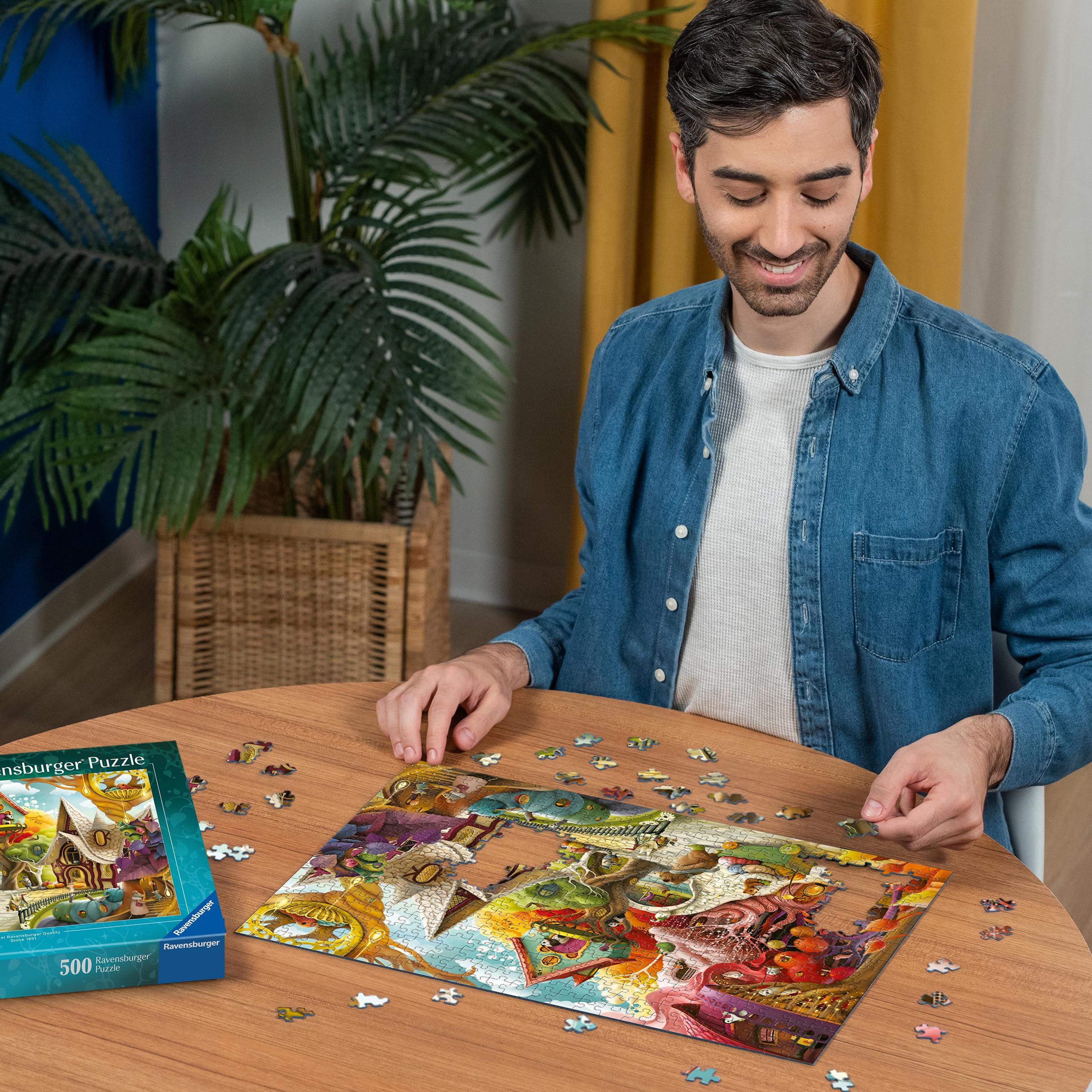 Ravensburger 500 Piece Jigsaw Puzzle – Home Sweet Home by Demelsa Haughton | 49x36cm 4