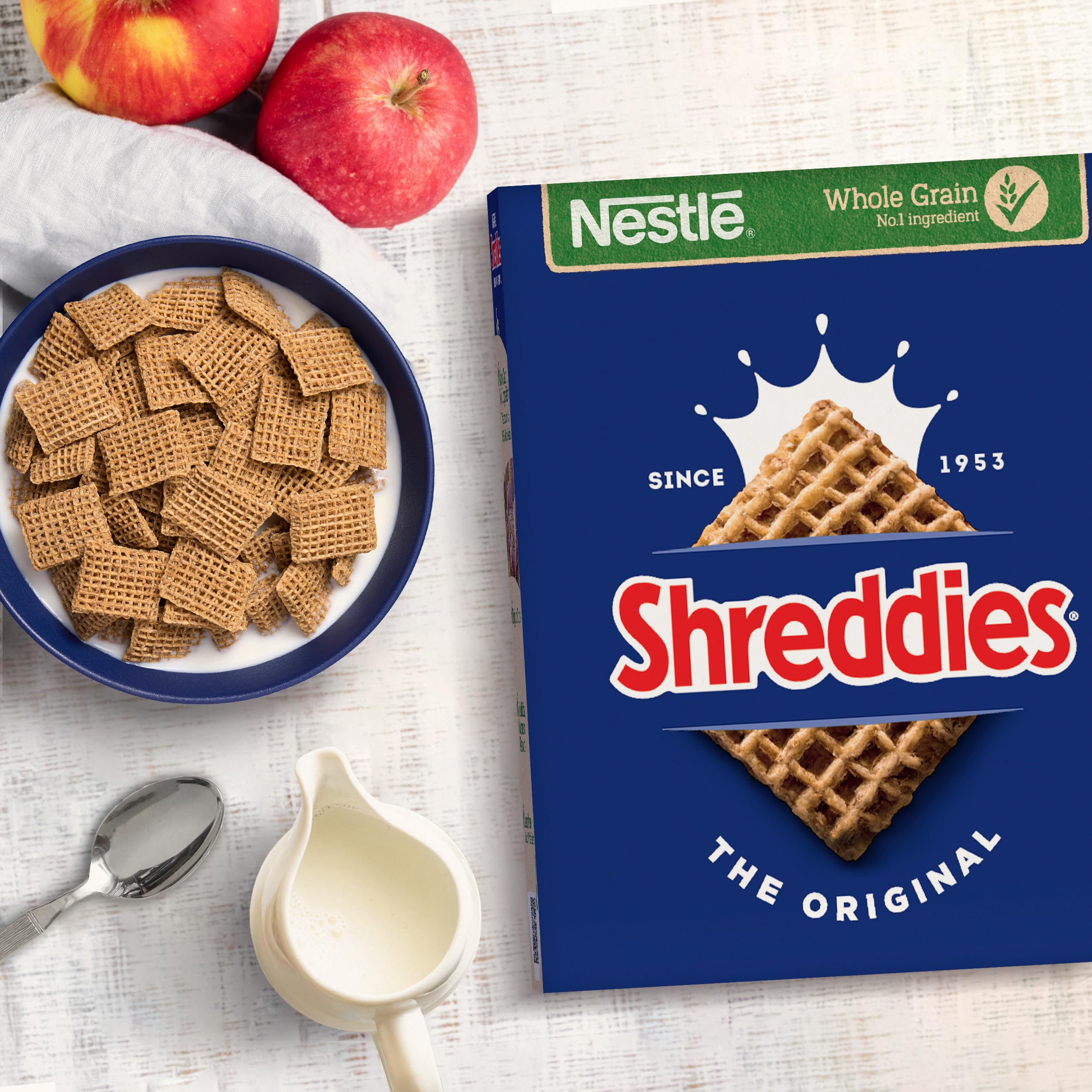 Nestlé Shreddies Original Cereal 1.1kg - High Fibre Whole Grain Breakfast Cereal 3