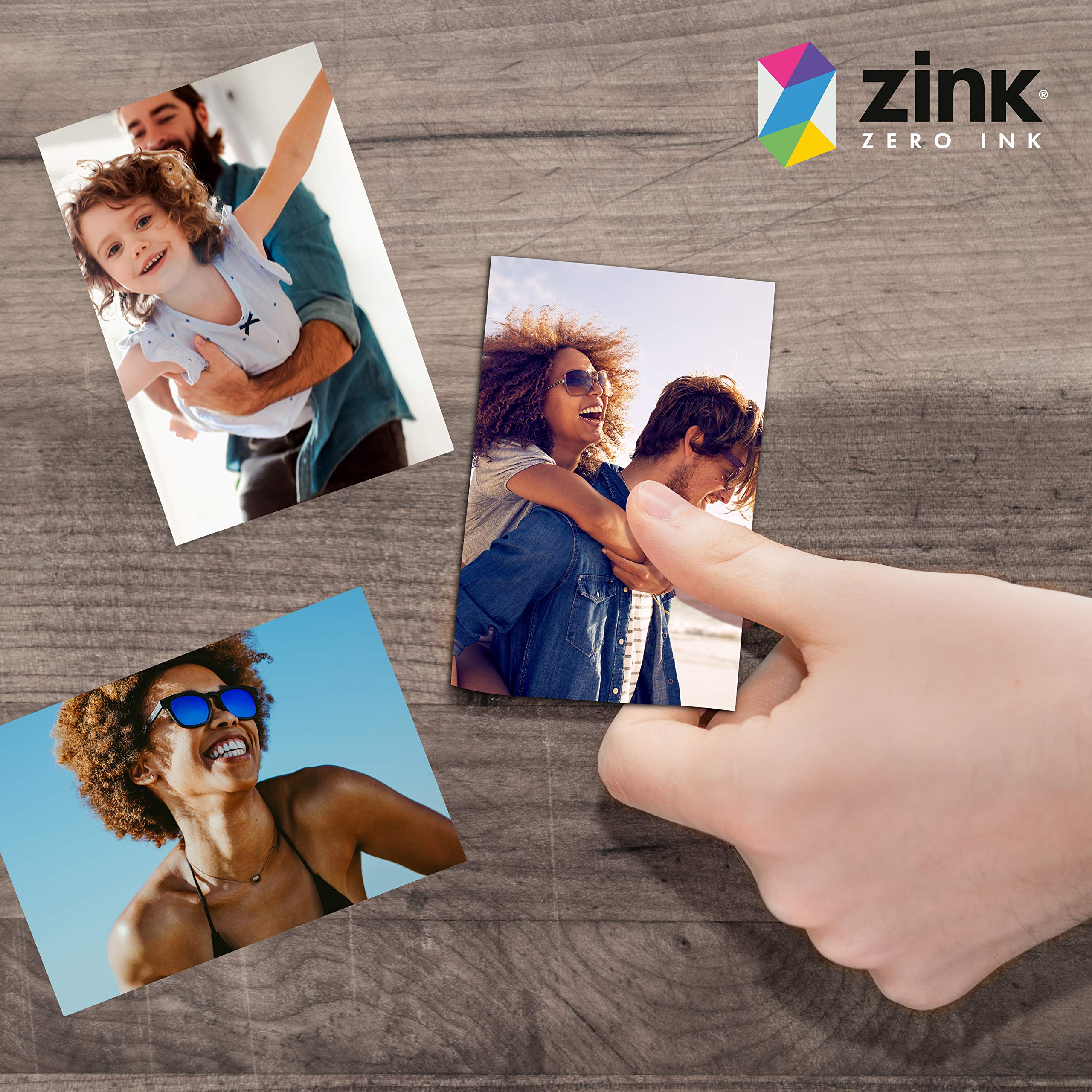 Zink Premium Photo Paper - 2" x 3" Size, 50-Pack | Zero Ink Technology | Sticky-Back 3