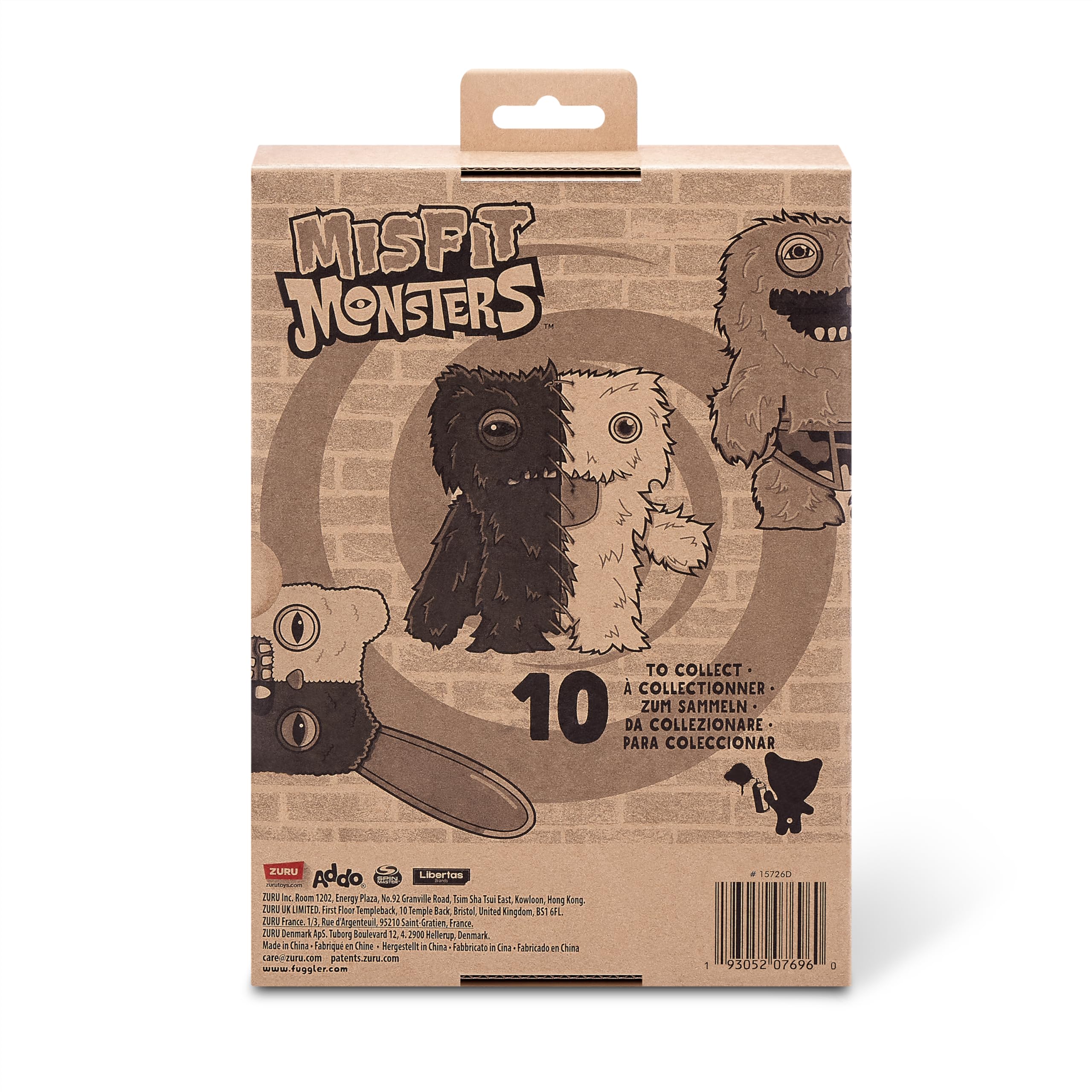 Fuggler Misfit Monsters 9-inch Series 1 - Mr Screech & Mr Buttons Pink & Blue Plush Toy Set 14