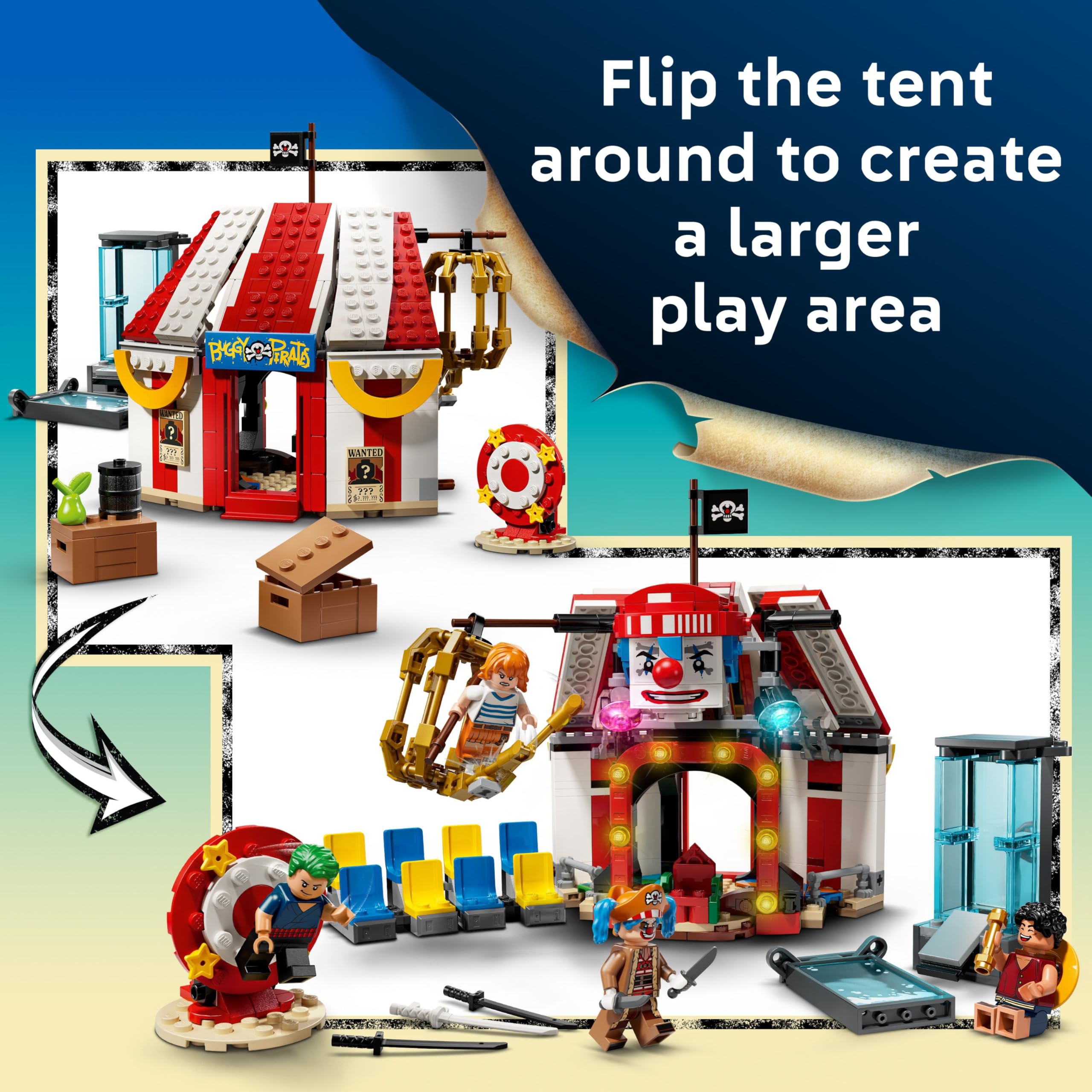 LEGO ONE PIECE Buggy the Clown's Circus Tent Building Set 75637 | Ages 8+ 3