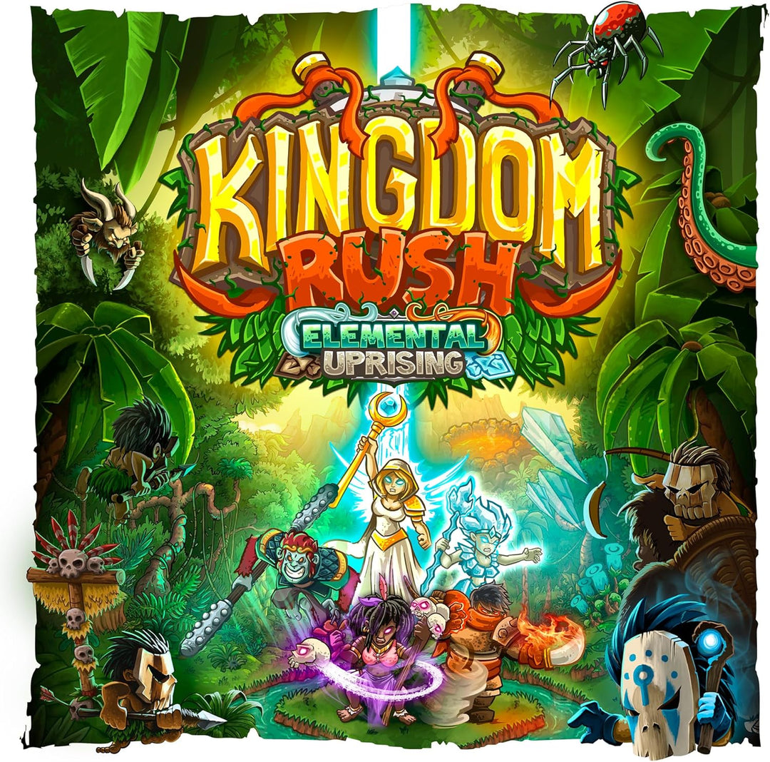 Lucky Duck Games Kingdom Rush: Elemental Uprising Board Game - Cooperative Tower-Defense Strategy (LKYKGER01EN)