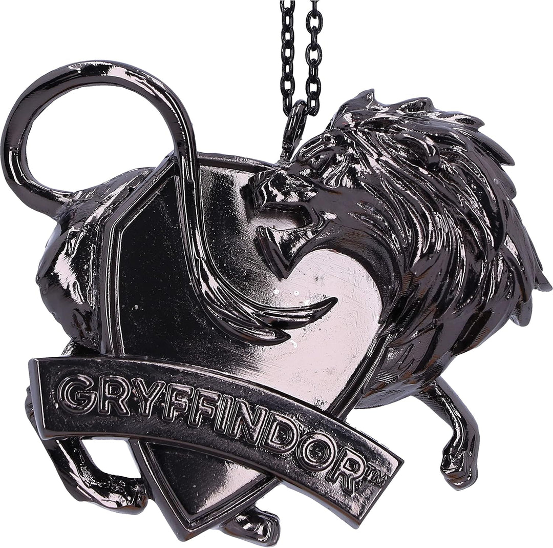 Nemesis Now Harry Potter Gryffindor Crest (Silver) Hanging Ornament 6cm, Resin,