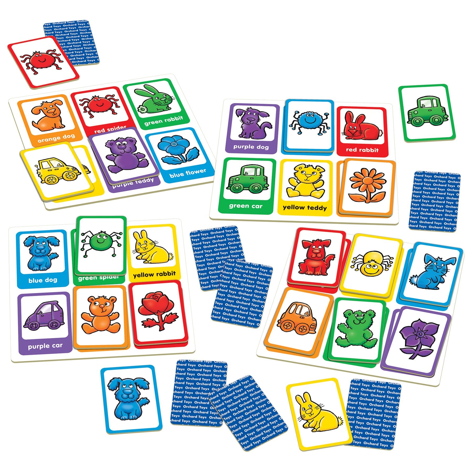 Orchard Toys Red Dog Blue Dog Lotto Game - Matching & Memory for Ages 2-5 | 2-4 Players 2