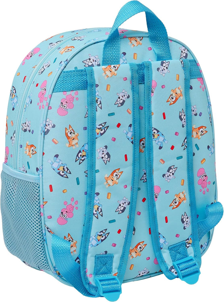 Safta Bluey 3D Design School Backpack with Cart Adaptability (M890A-612433890)