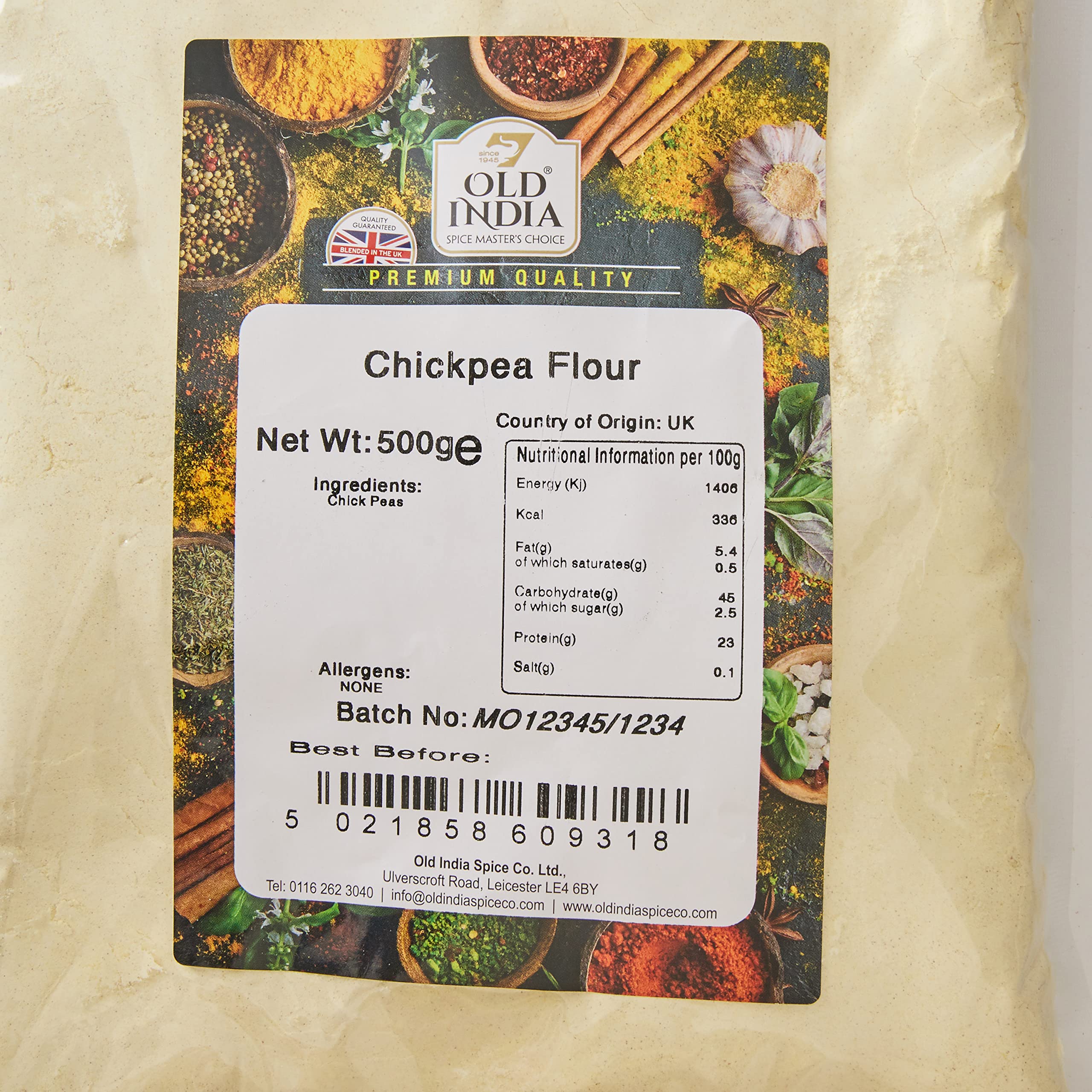 Old India Chickpea Flour - 500g | Natural, Additive-Free, GMO-Free 2