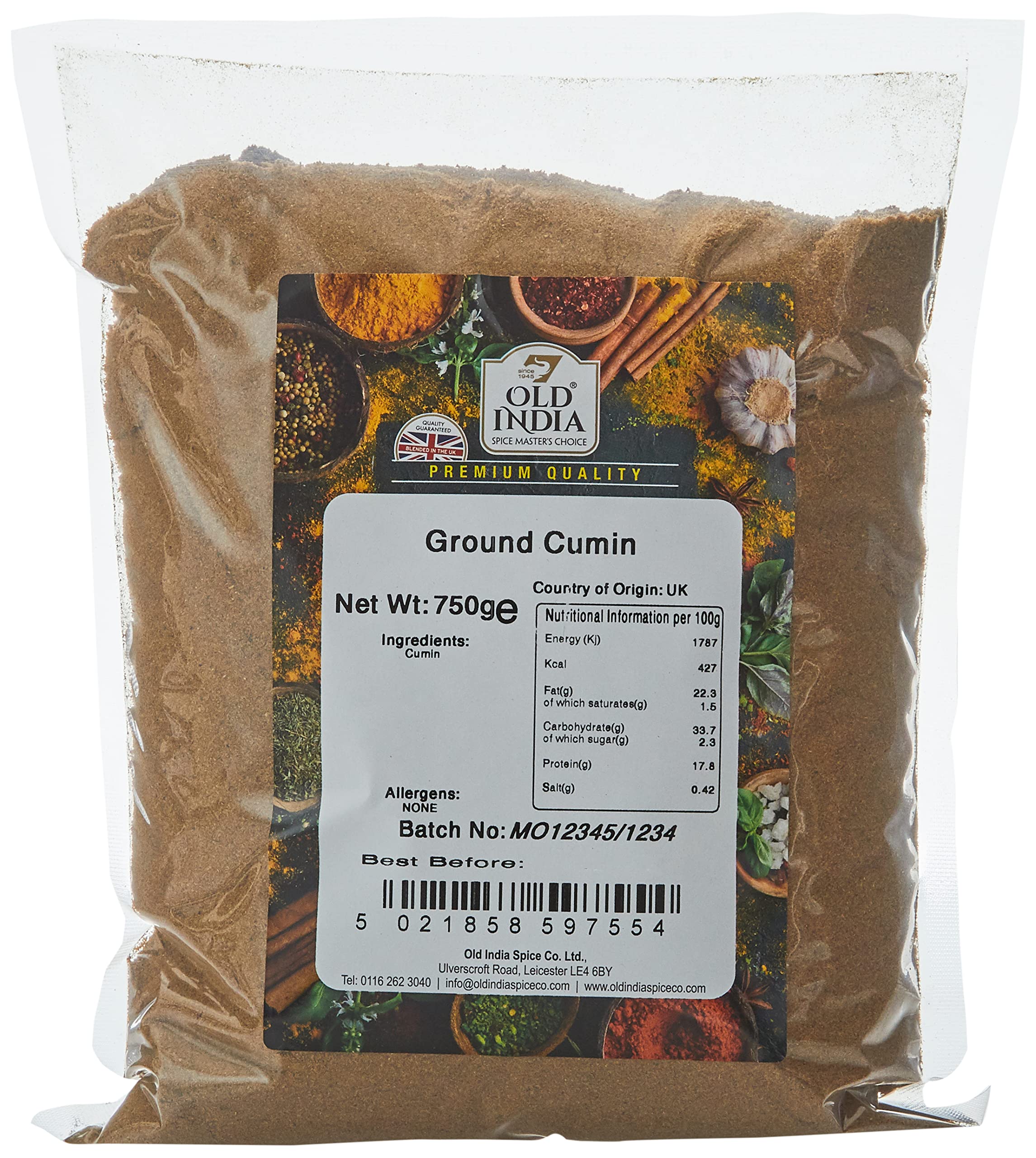 Old India Ground Cumin 750g