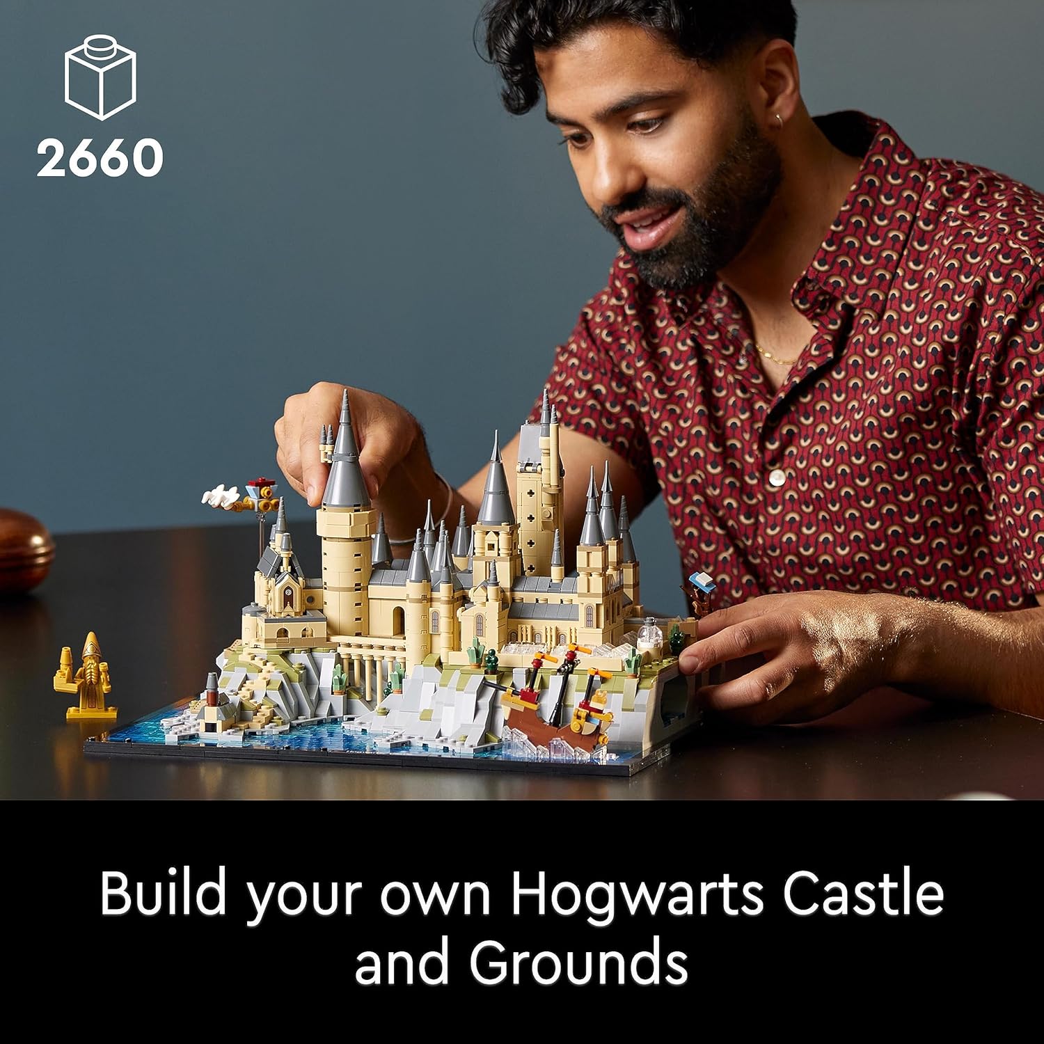 LEGO 76419 Harry Potter Hogwarts-Schloss und Gelände, 2660-teiliges Modellset für Erwachsene, mit legendären Schauplätzen aus der Zauberwelt