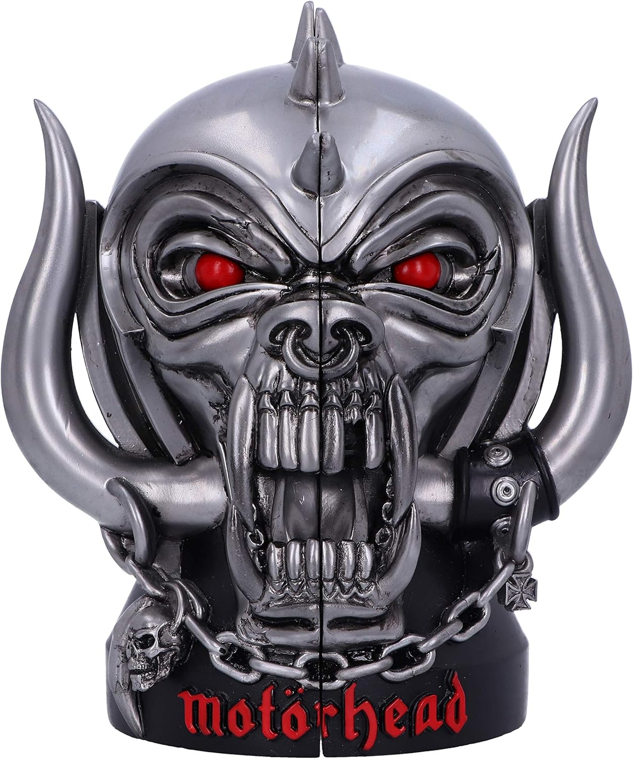 Nemesis Now Motorhead Warpig Snaggletooth Bookends - Silver Resin Rock Memorabilia 1