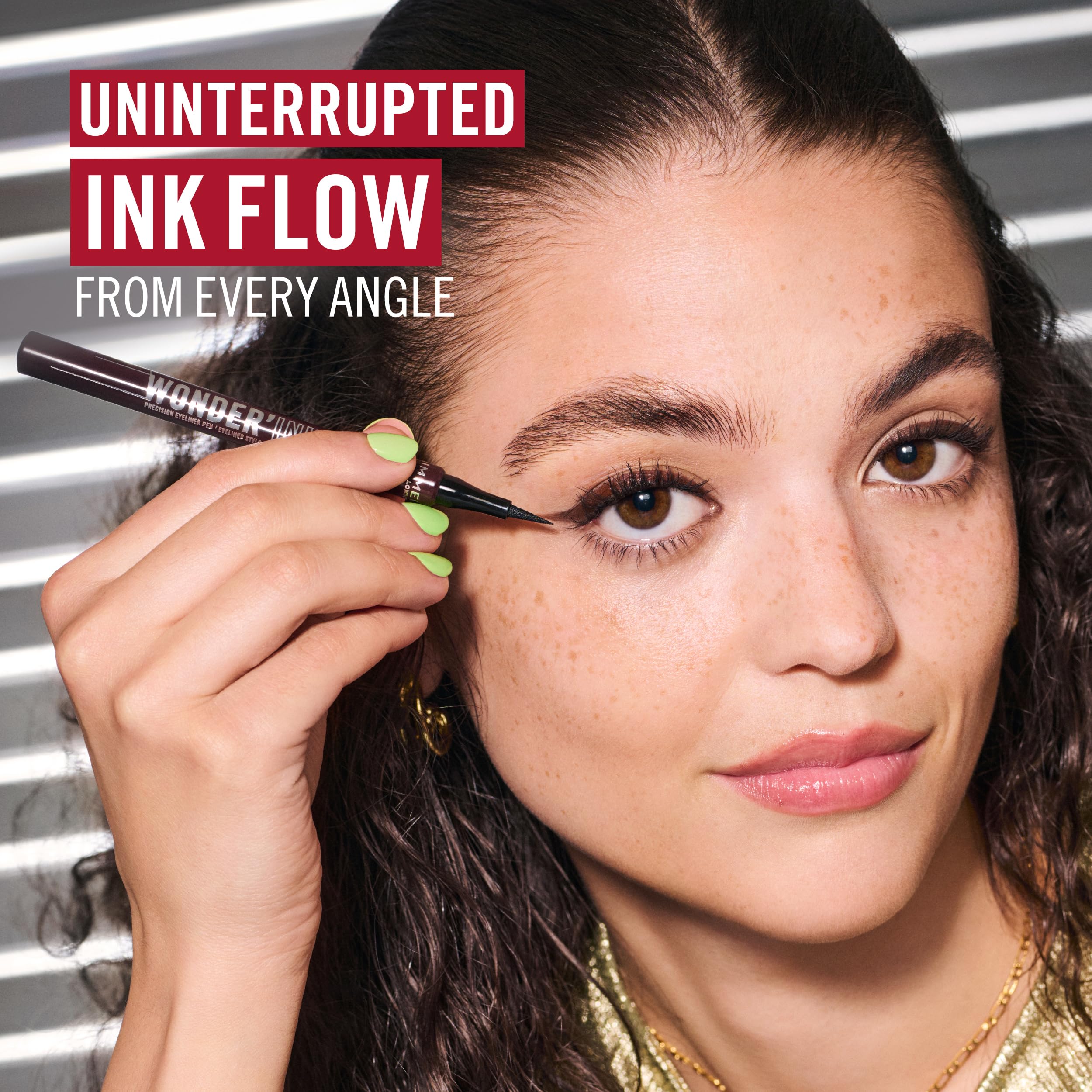 Rimmel Wonder'Ink Precision Liquid Eyeliner Pen (002 Spiced Chestnut) 7