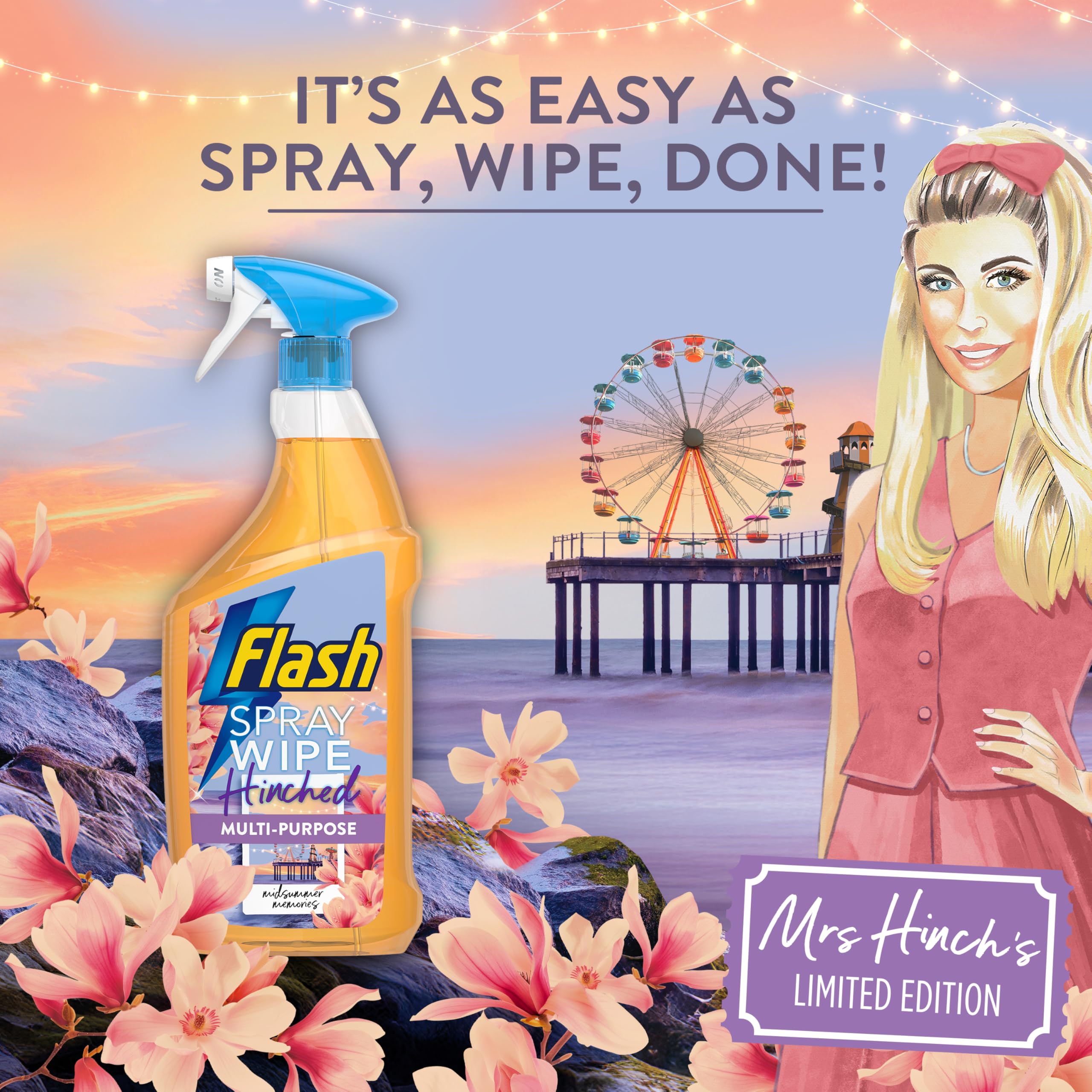 FLASH Mrs Hinch's Midsummer Memories Multi Purpose Cleaner - Brilliant Shine & Freshness | 800 ml 4