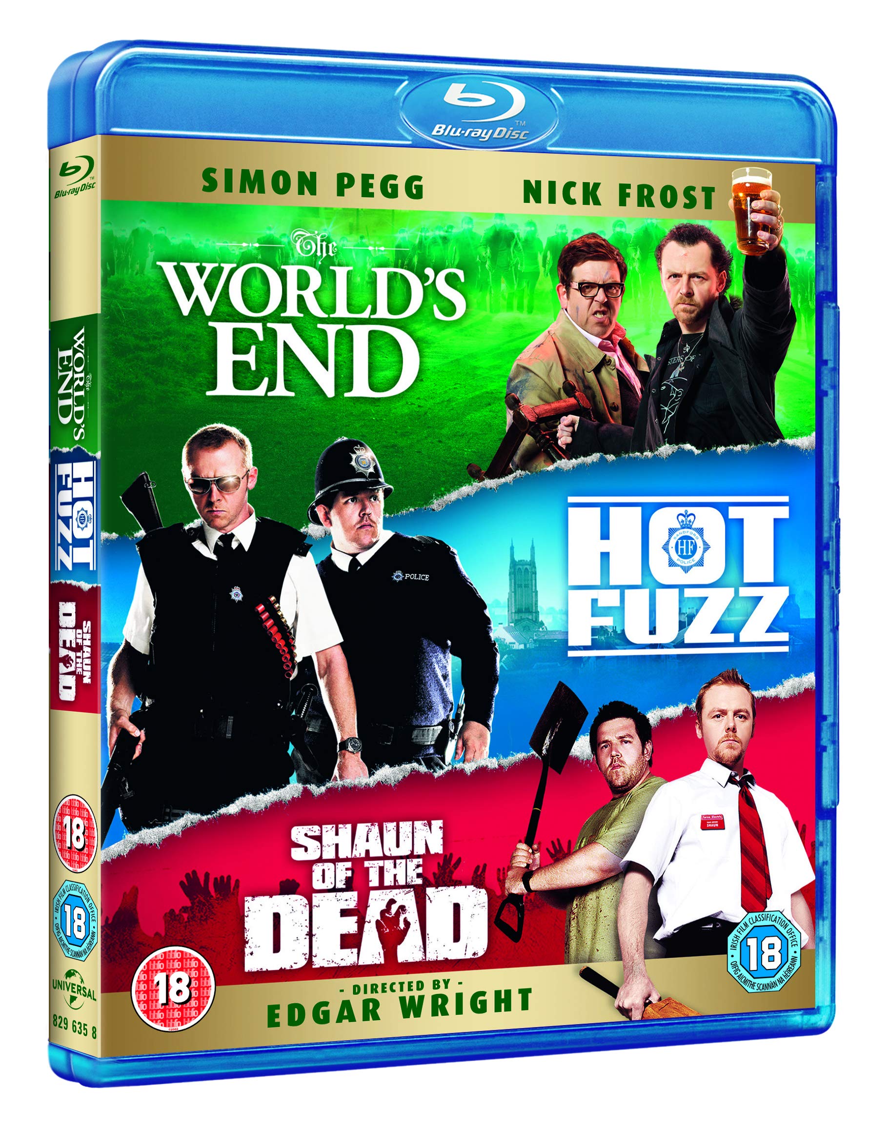 Three Flavours Cornetto Trilogy (Shaun of the Dead / Hot Fuzz / The World's End) [Blu-ray]