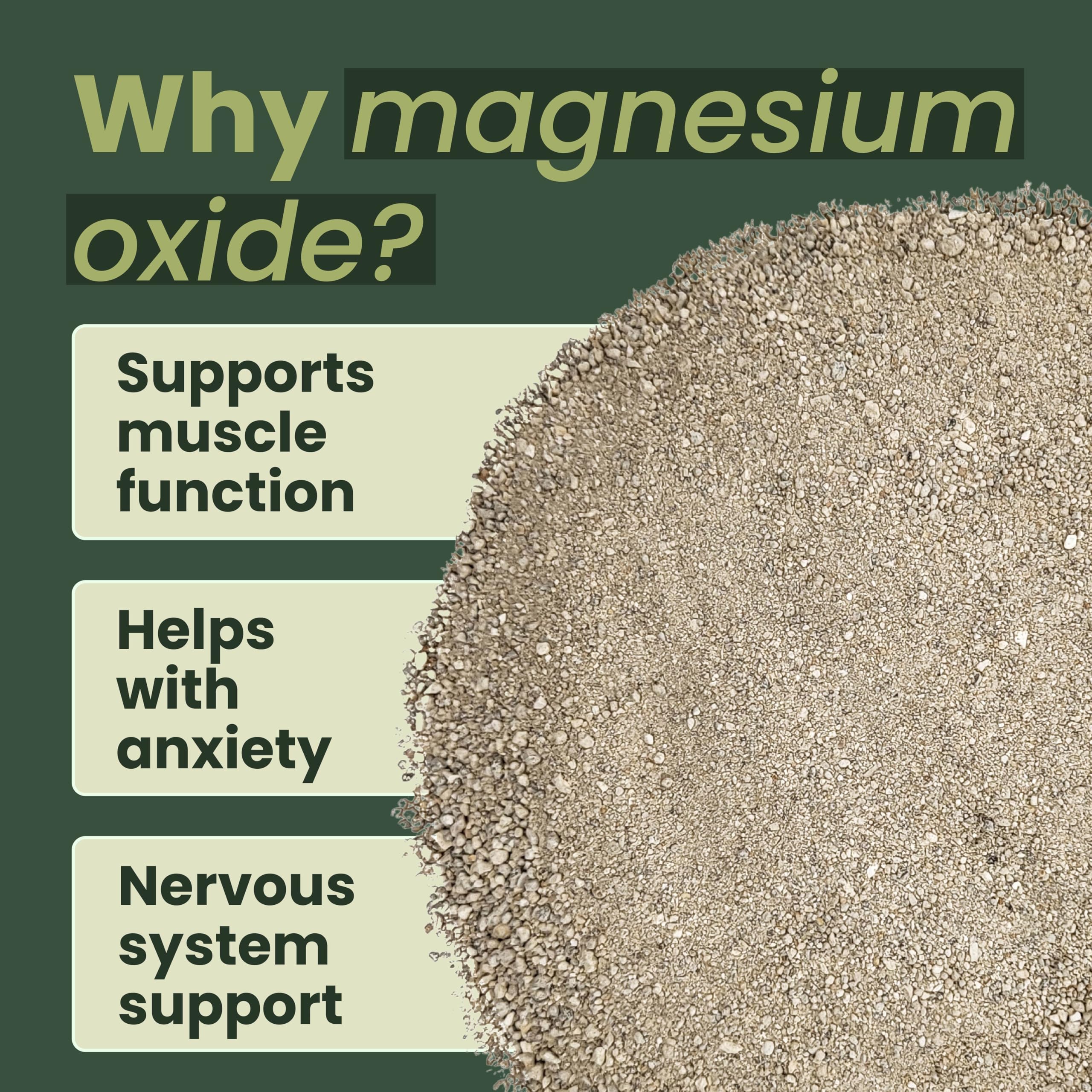 Horse Herbs Magnesium Oxide Powder - 1kg | Calming & Digestive Supplement for Horses 3