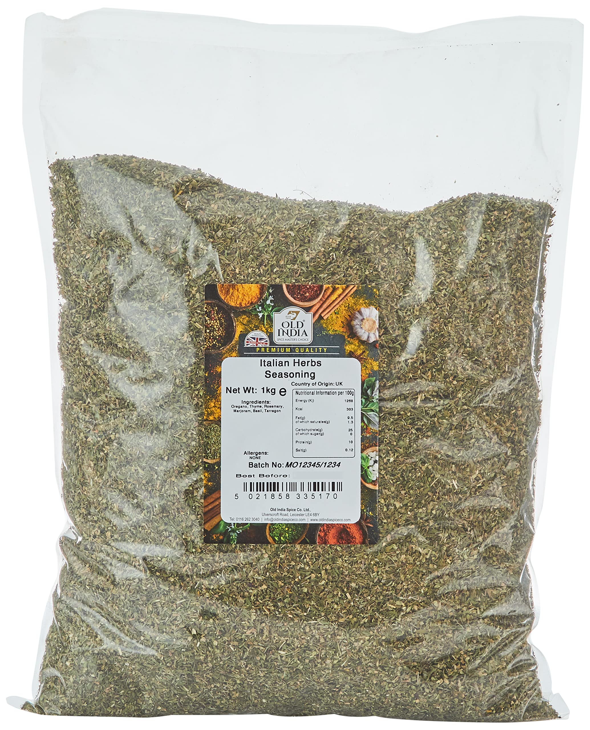 Old India Italian Herbs Seasoning - 1 kg Natural Mixed Herbs Powder | Oregano, Thyme, Rosemary 1