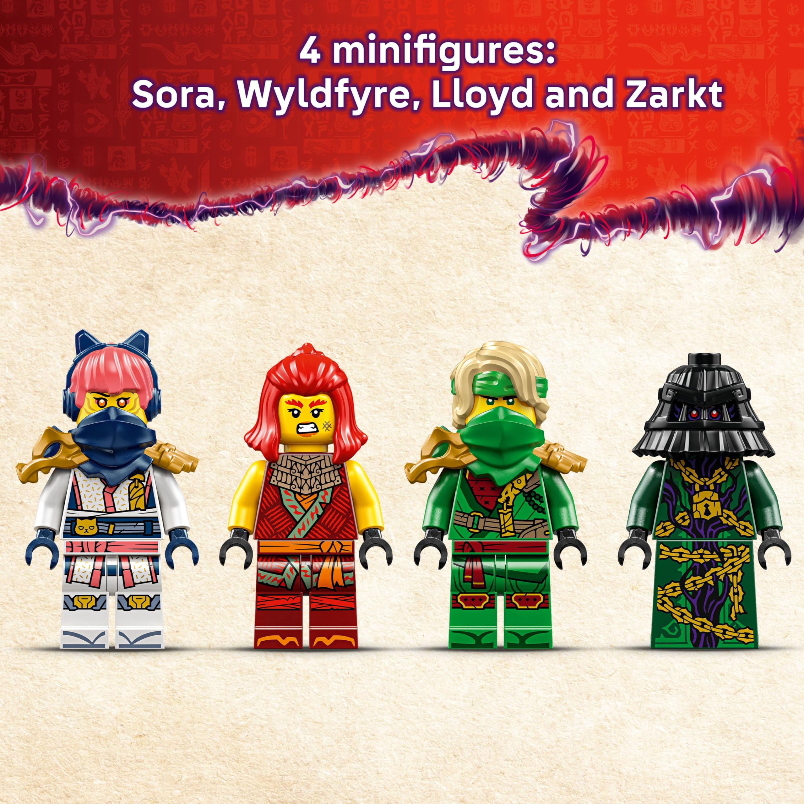 LEGO NINJAGO Rontu the Master Dragon 71842 Building Set | Ages 7+ | 4 Minifigures 5