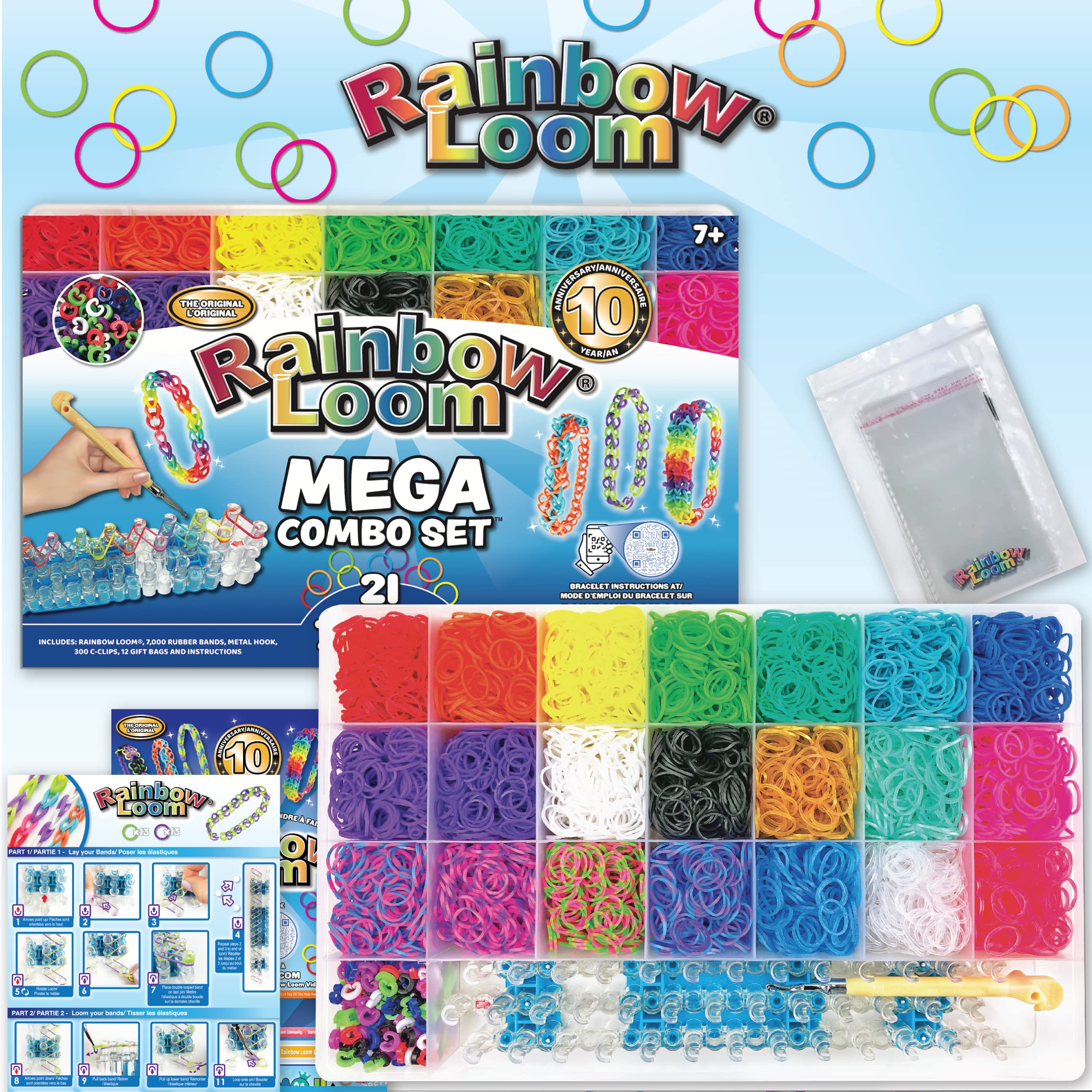 Rainbow Loom Mega Combo Loom Band Kit - 7000 Bands | Ages 7+ | Jewelry Making 4