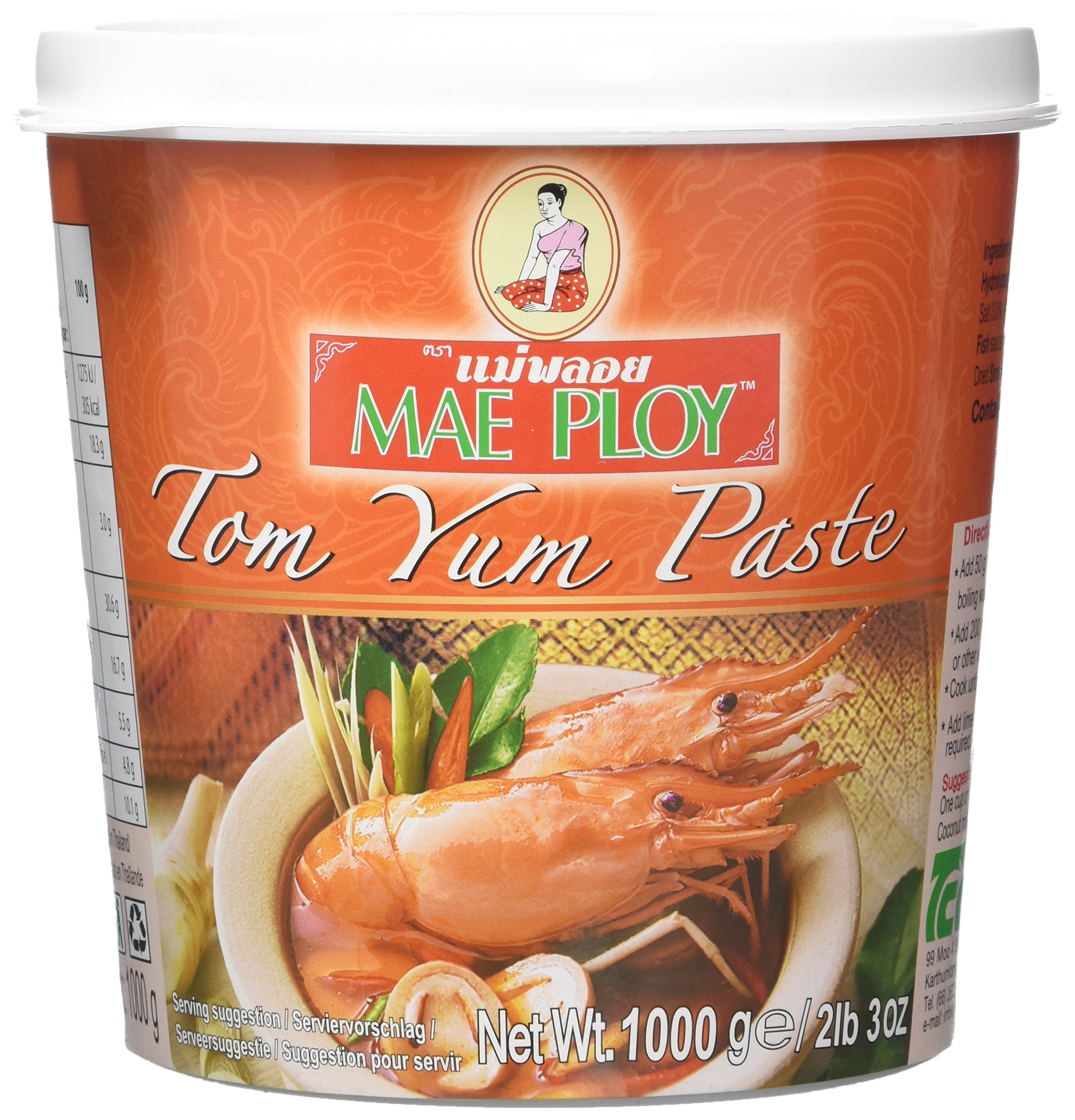 Stalks N Spice Mae Ploy Tom Yam Curry Paste - Thick, Spicy Flavour | 1 kg