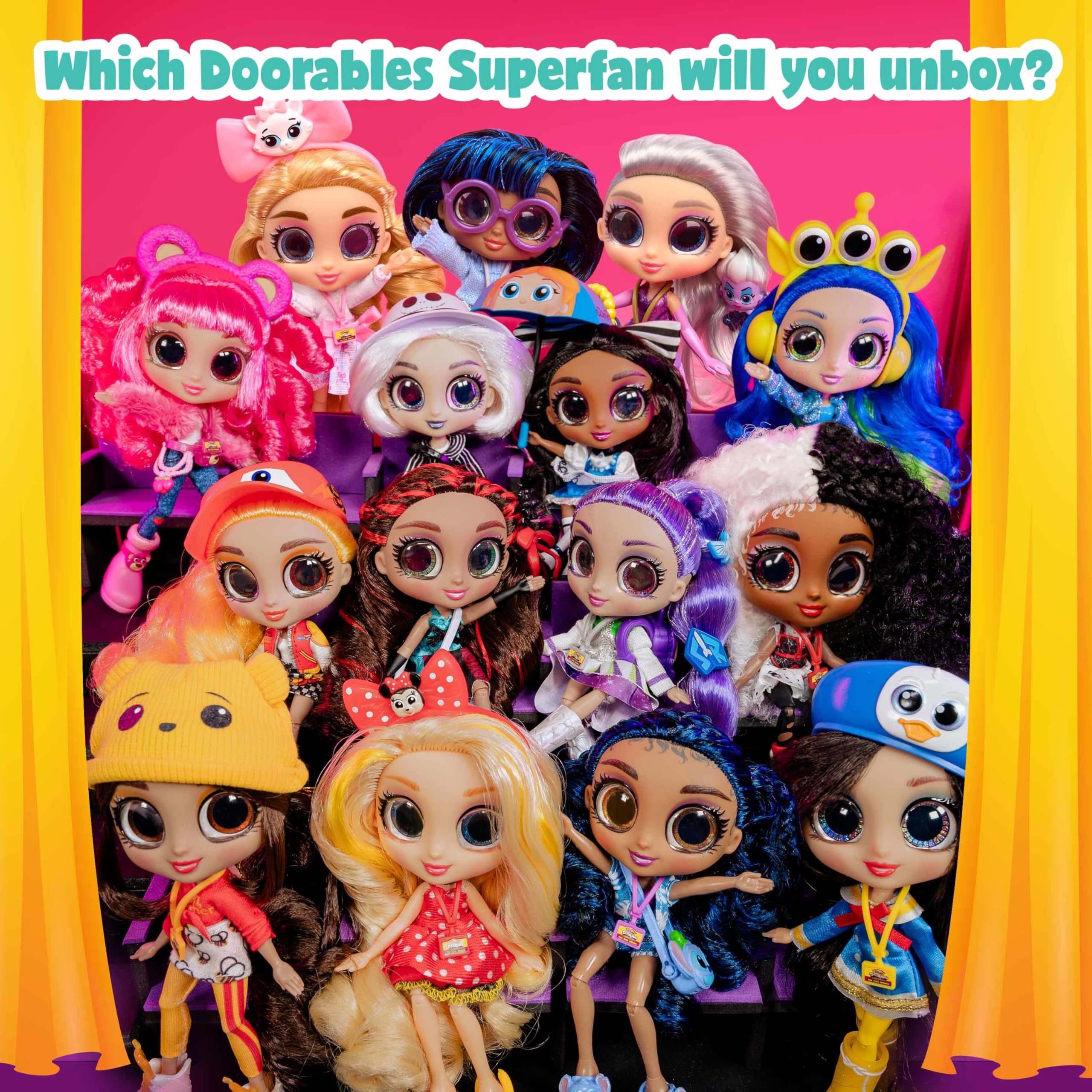 Disney Doorables ADOORBS Dolls - Collectible Fashion Playset for Kids Ages 5-12 13