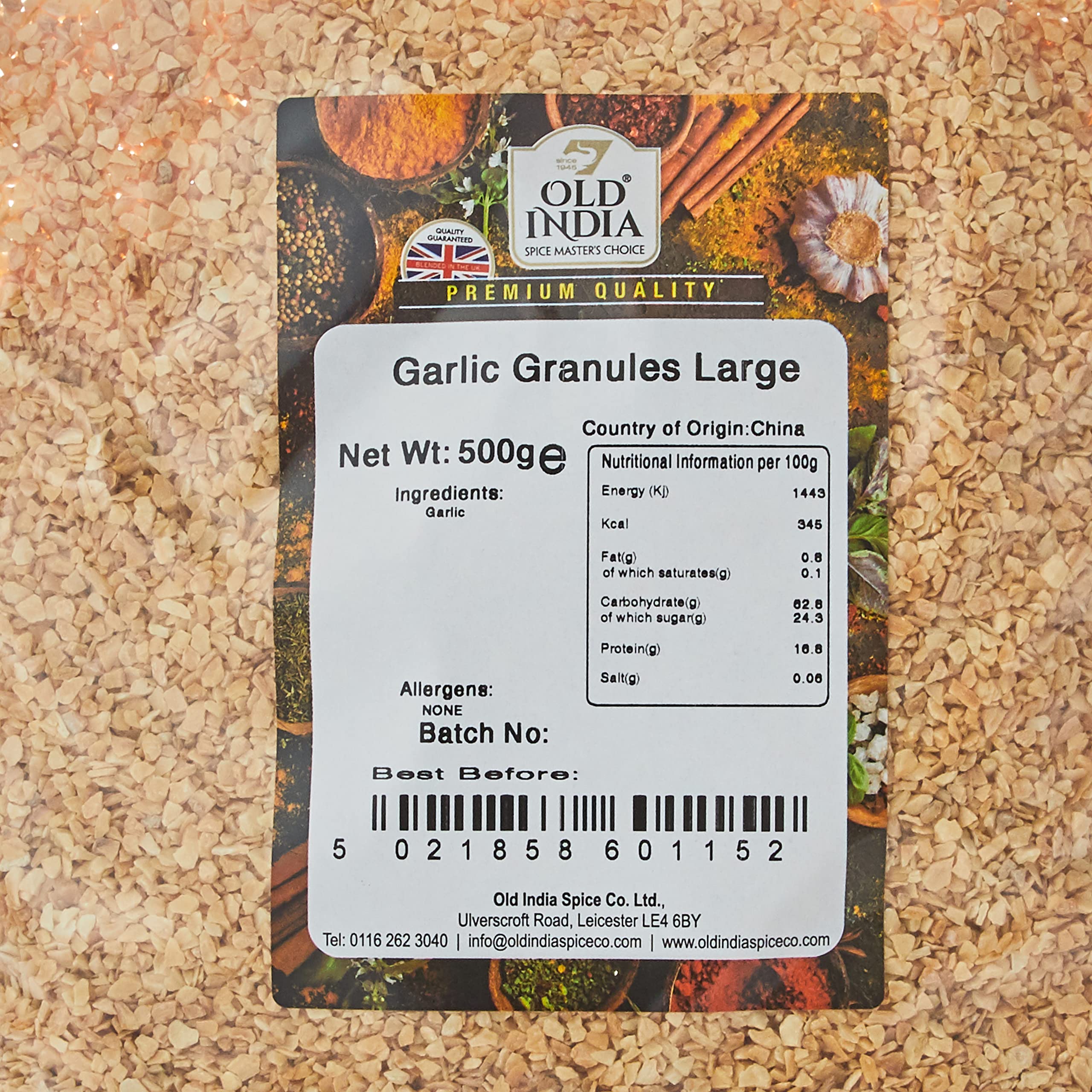 Old India Garlic Granules 500g - Natural Spices & Seasonings 5