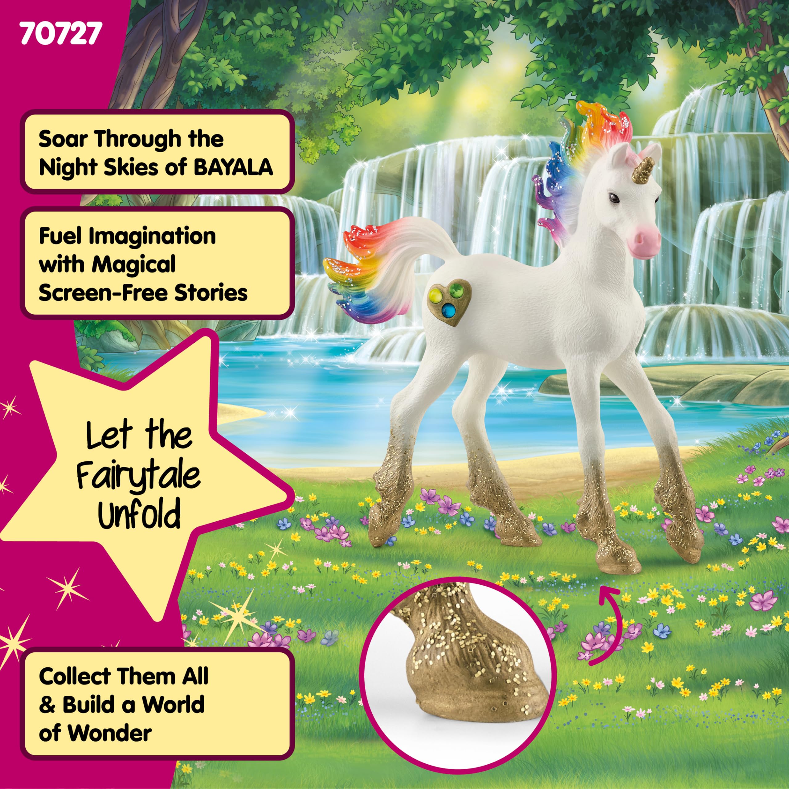 Schleich bayala Rainbow Love Unicorn Foal Figurine 70727 | Plastic | Ages 3+ | New 2022 4
