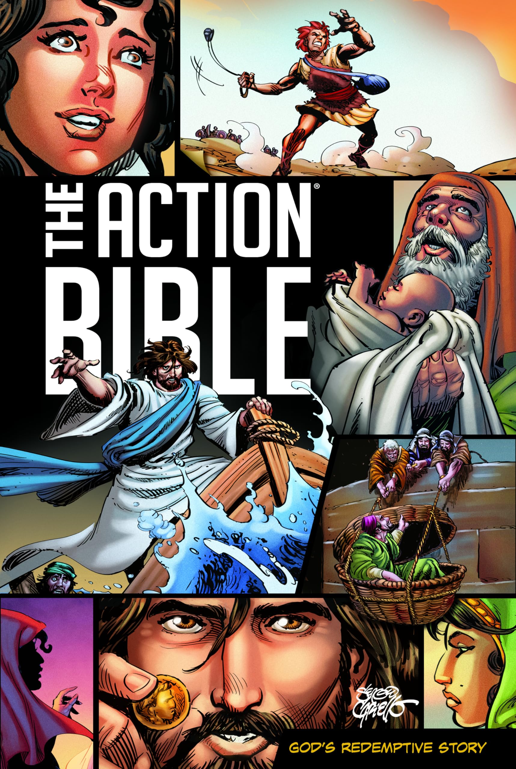 David C Cook The Action Bible: God's Redemptive Story | Revised Edition | Hardcover