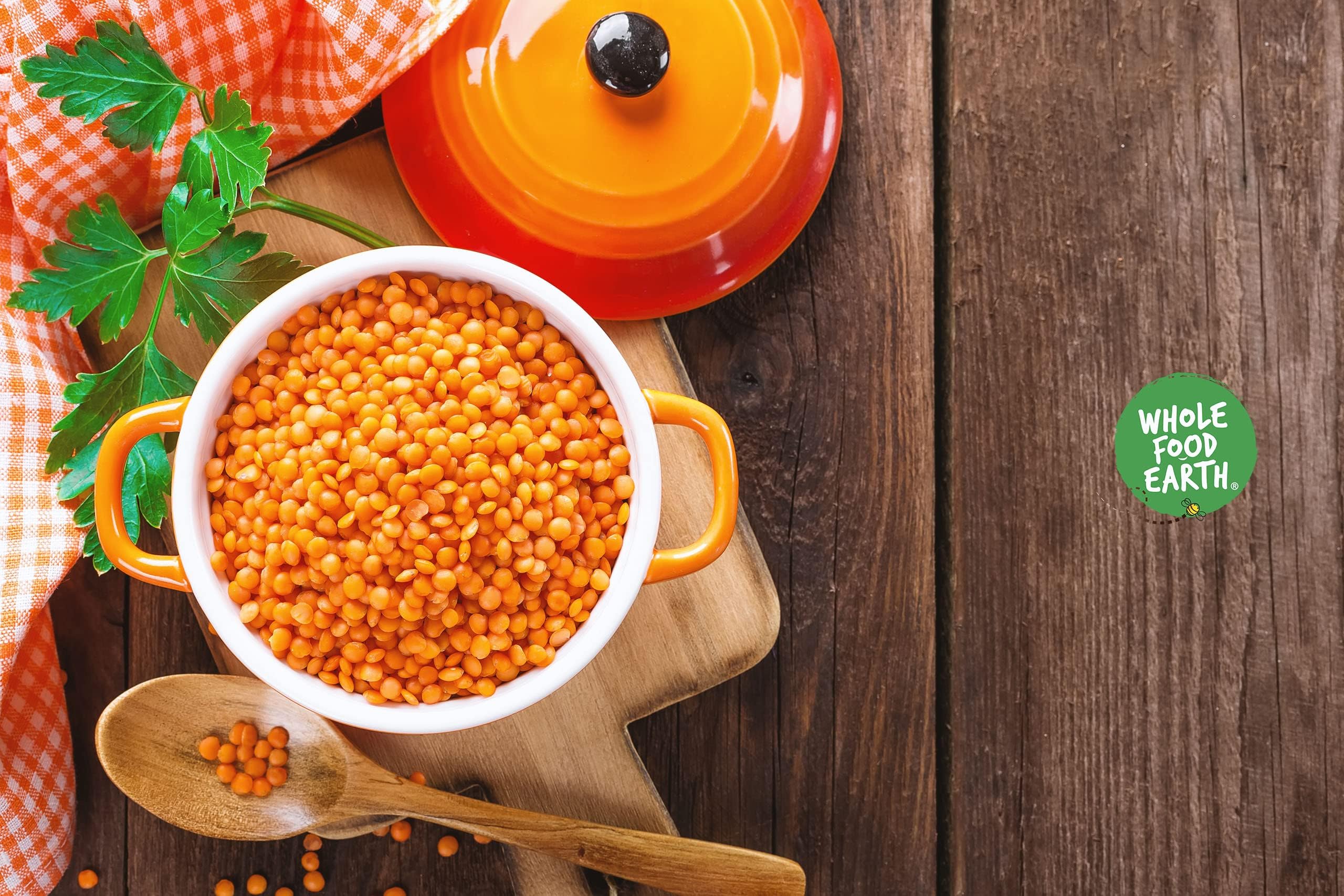 Wholefood Earth - Organic Red Split Lentils, 1 kg 6