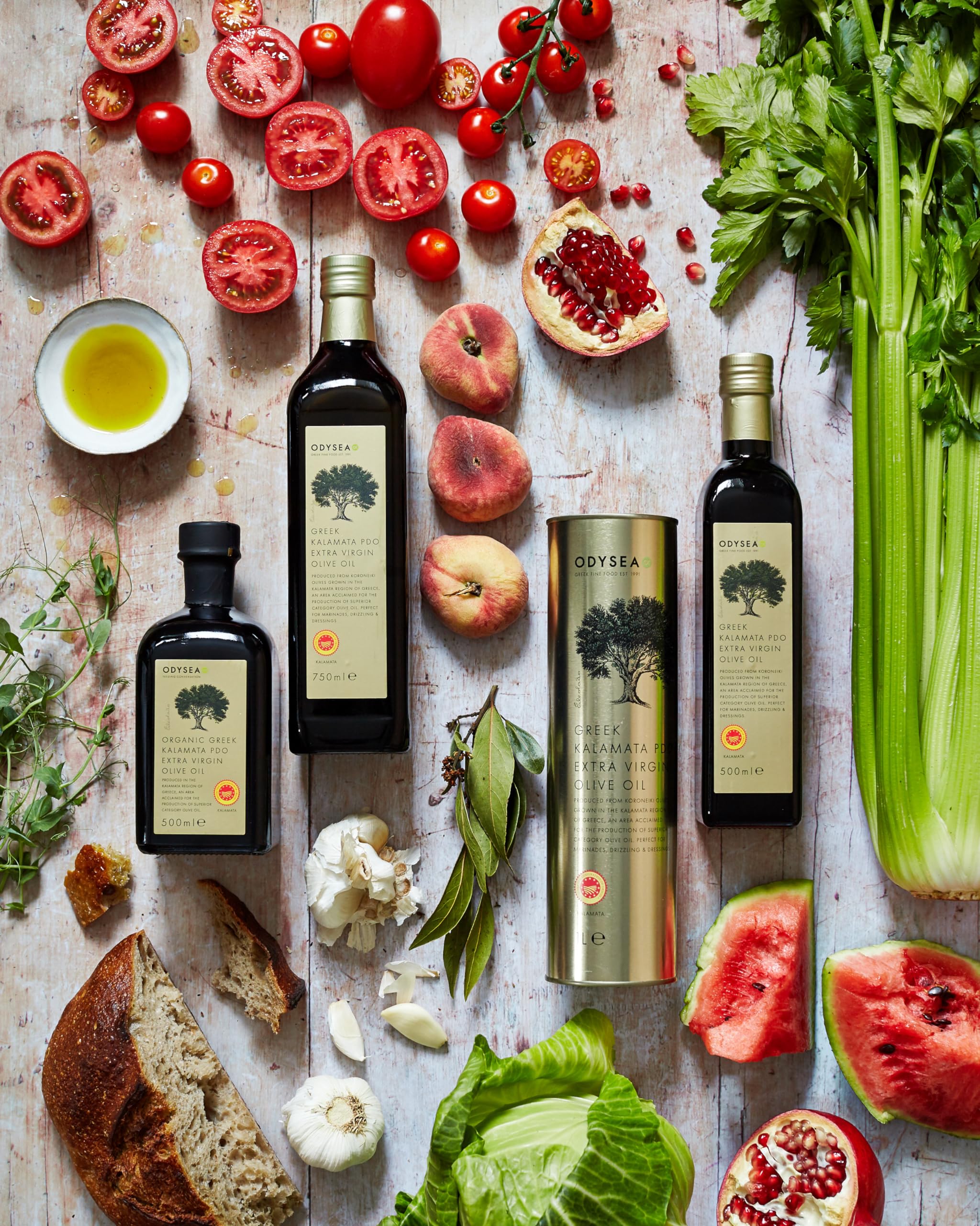 Odysea PDO Kalamata Extra Virgin Olive Oil, Cold Pressed, Glass Bottle (500ml) 4