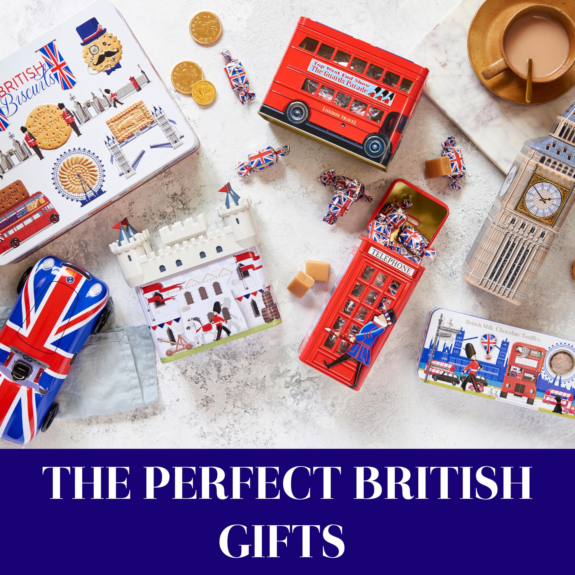 CRAFTin London Bus Souvenir Tin with 200g Vanilla Fudge | Vegetarian | Collectible Gift 5