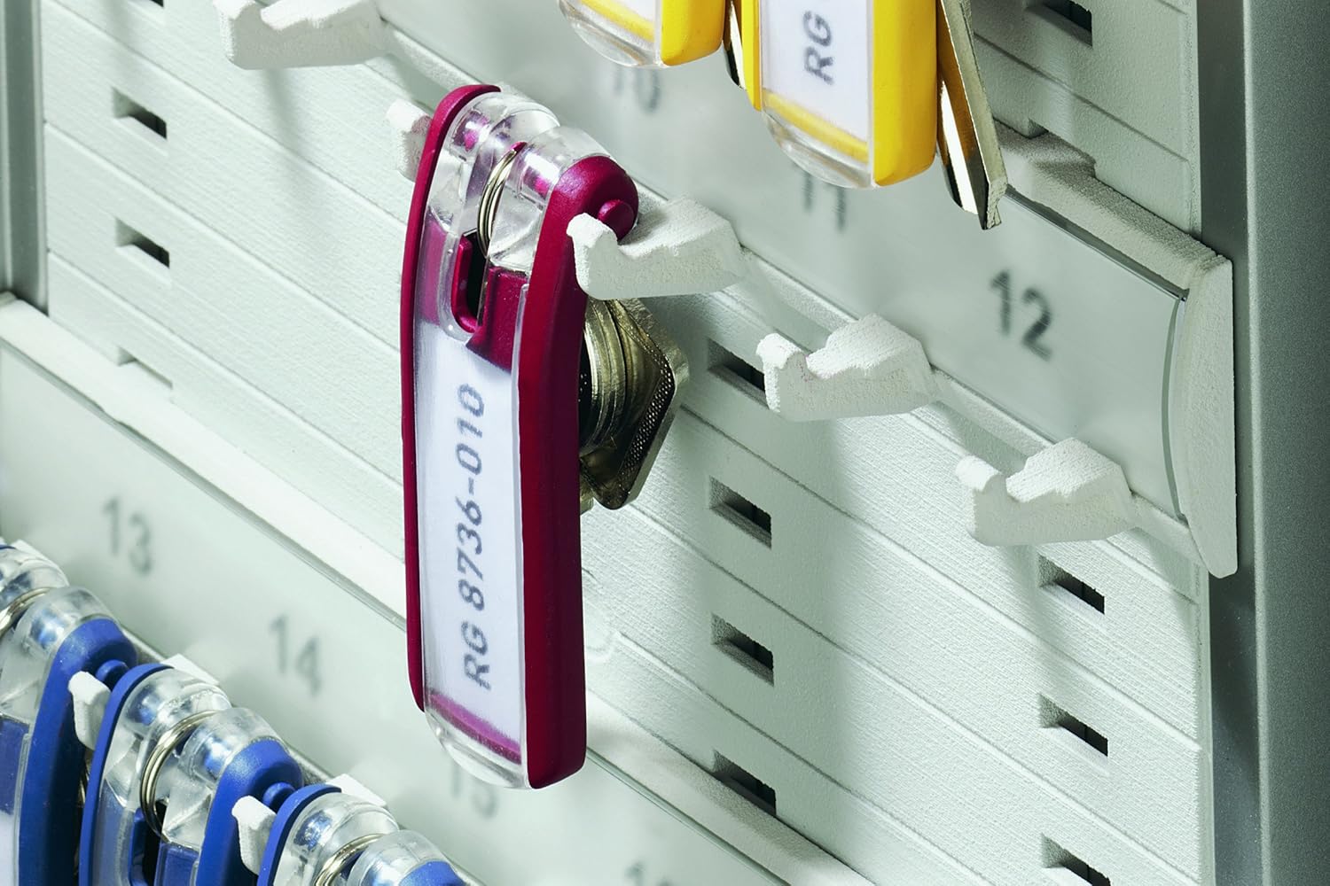 Durable Key Clips - Pack of 6 innovative key clips for clear and easy organisation of keys - Perfect for use with DURABLE Key Safes 8