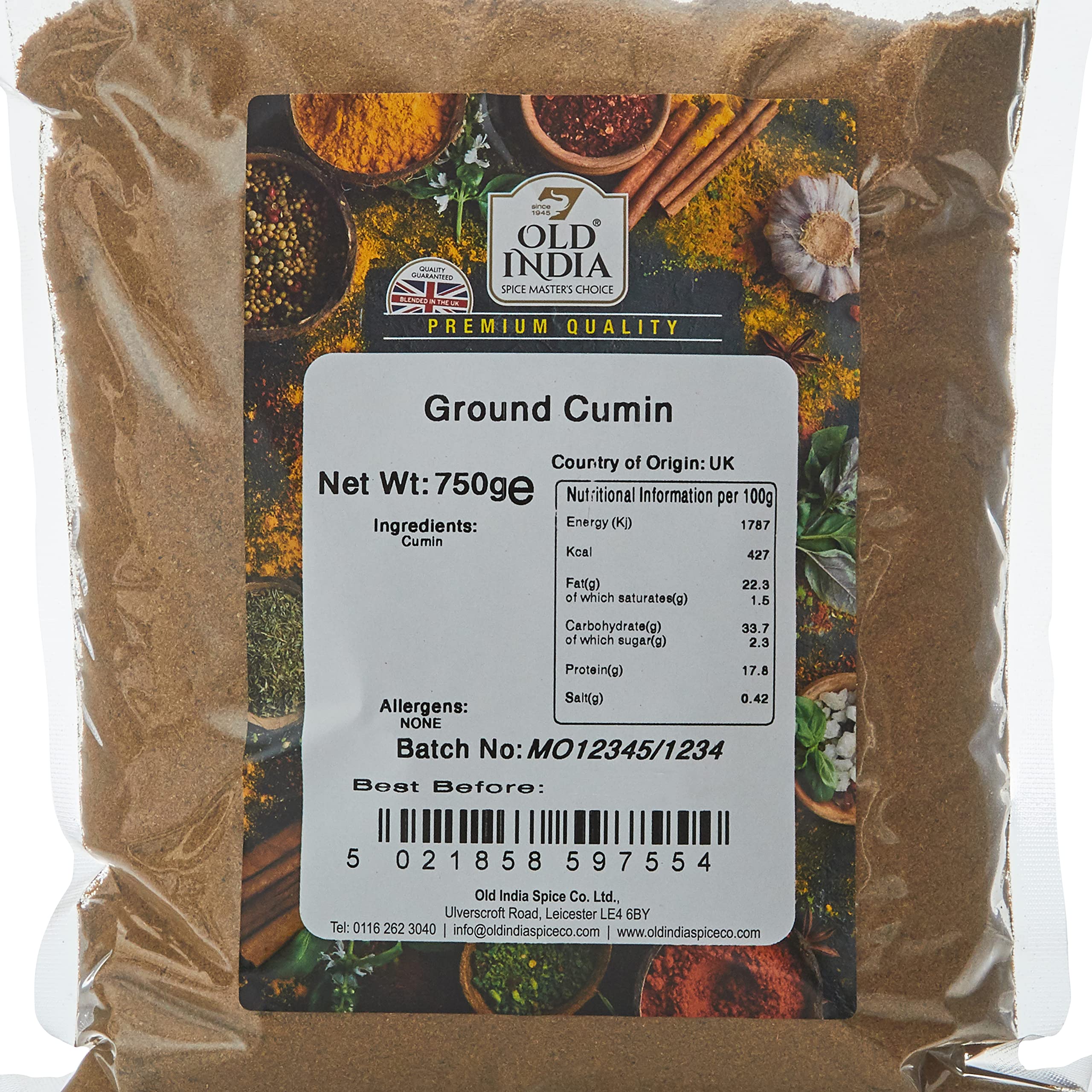Old India Ground Cumin 750g