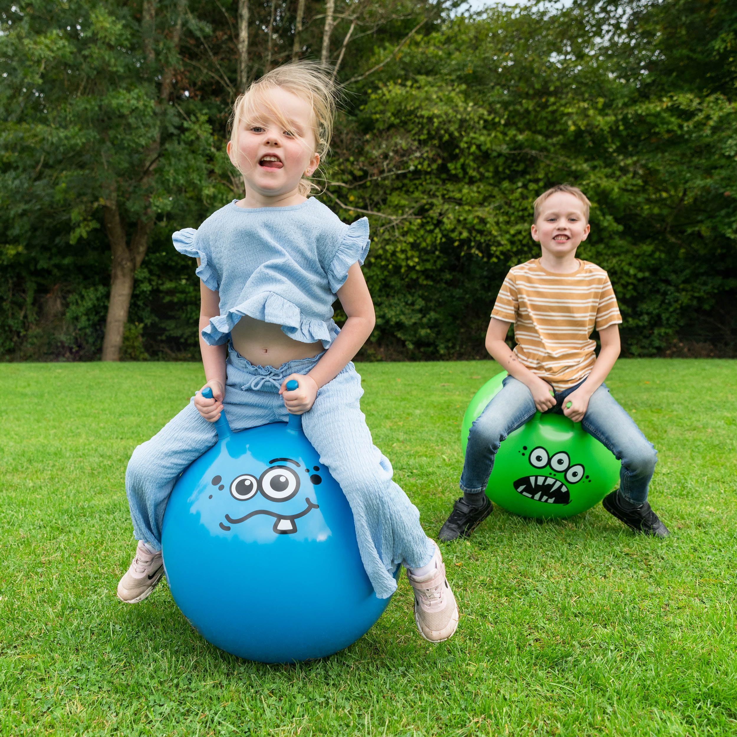 Toyrific Jump N Bounce Space Hopper - Toothy Design | 50cm | Supports up to 50kg