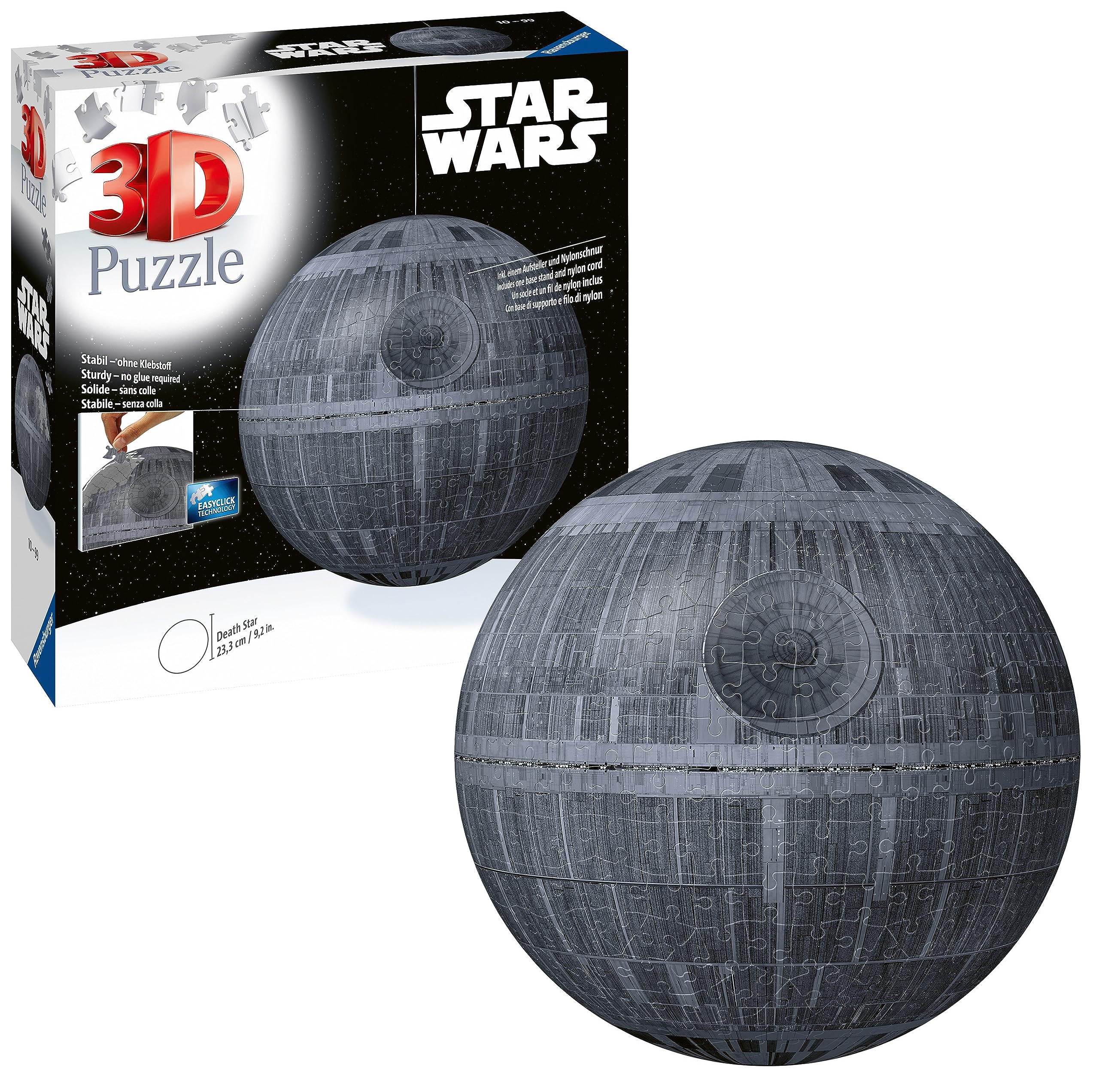 Ravensburger Star Wars Death Star 3D Puzzle - 540 Pieces | No Glue Required | Age 10+