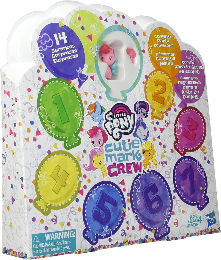 My Little Pony Cutie Mark Crew Confetti Party Countdown Collectible 8-Pack with Mystery Accessories