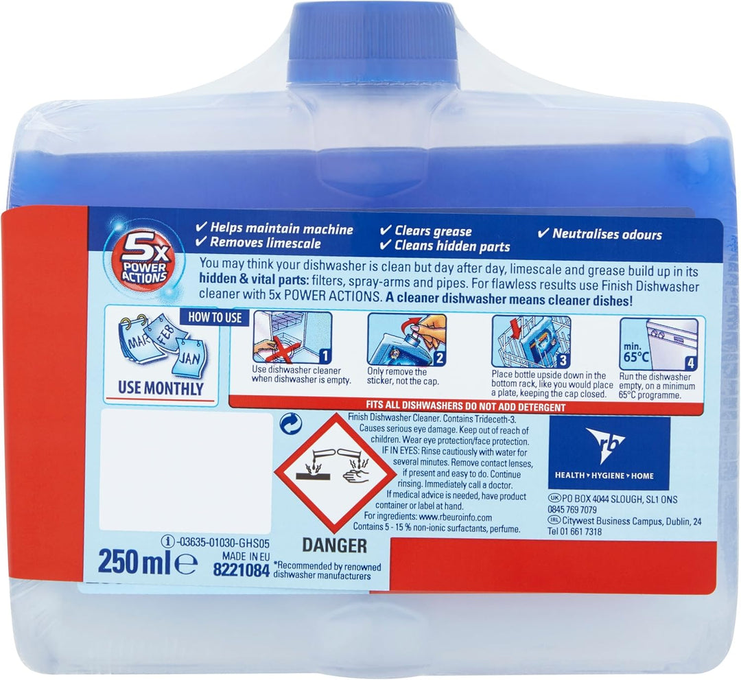 Finish - Dishwasher Cleaner Twin Pack (2 x 250 ml)