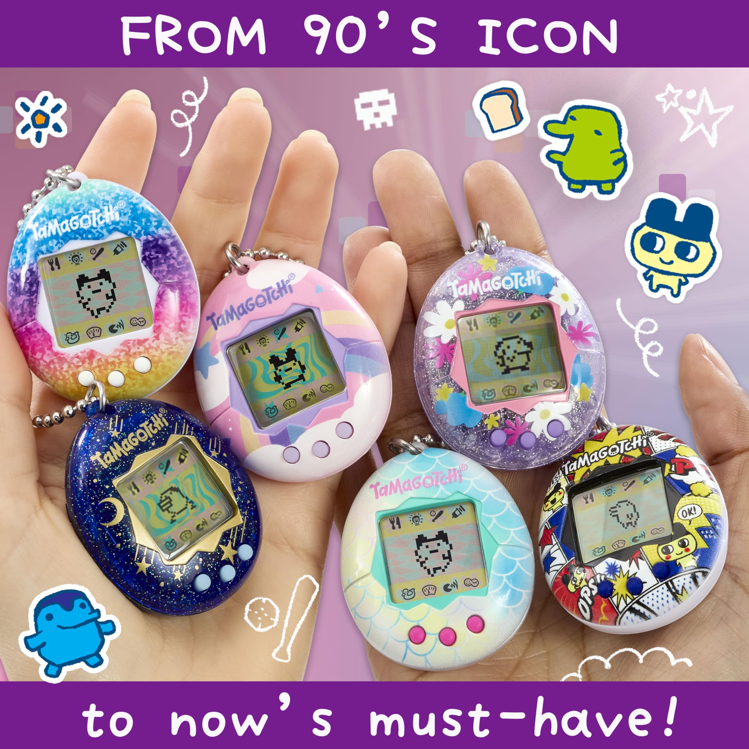 Tamagotchi Original Angel Lace Digital Pet - Electronic Virtual Pet Toy for Kids 8+ 7