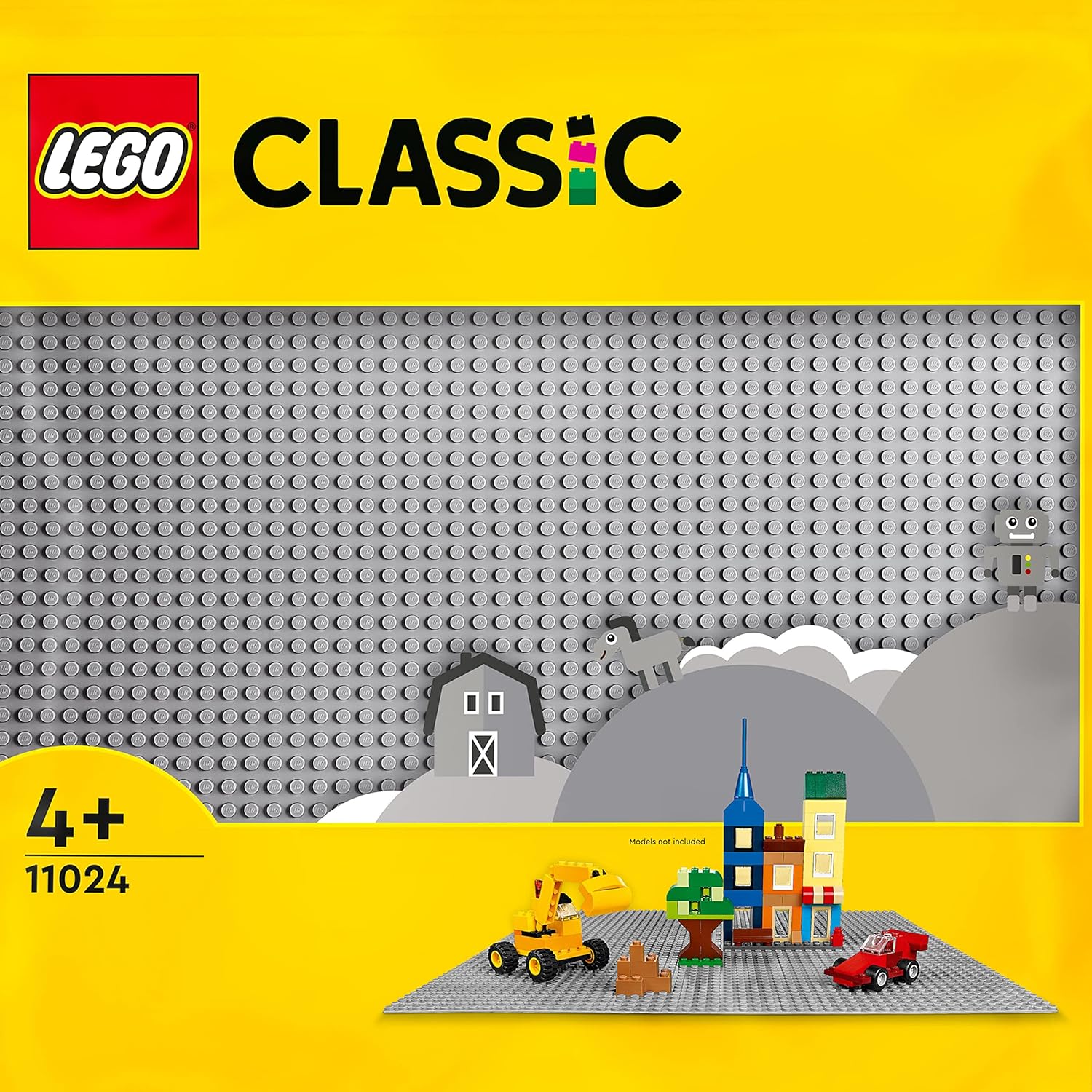 LEGO 11024 Classic Grey Baseplate - 48x48 Stud Building Plate for Creative Play 1