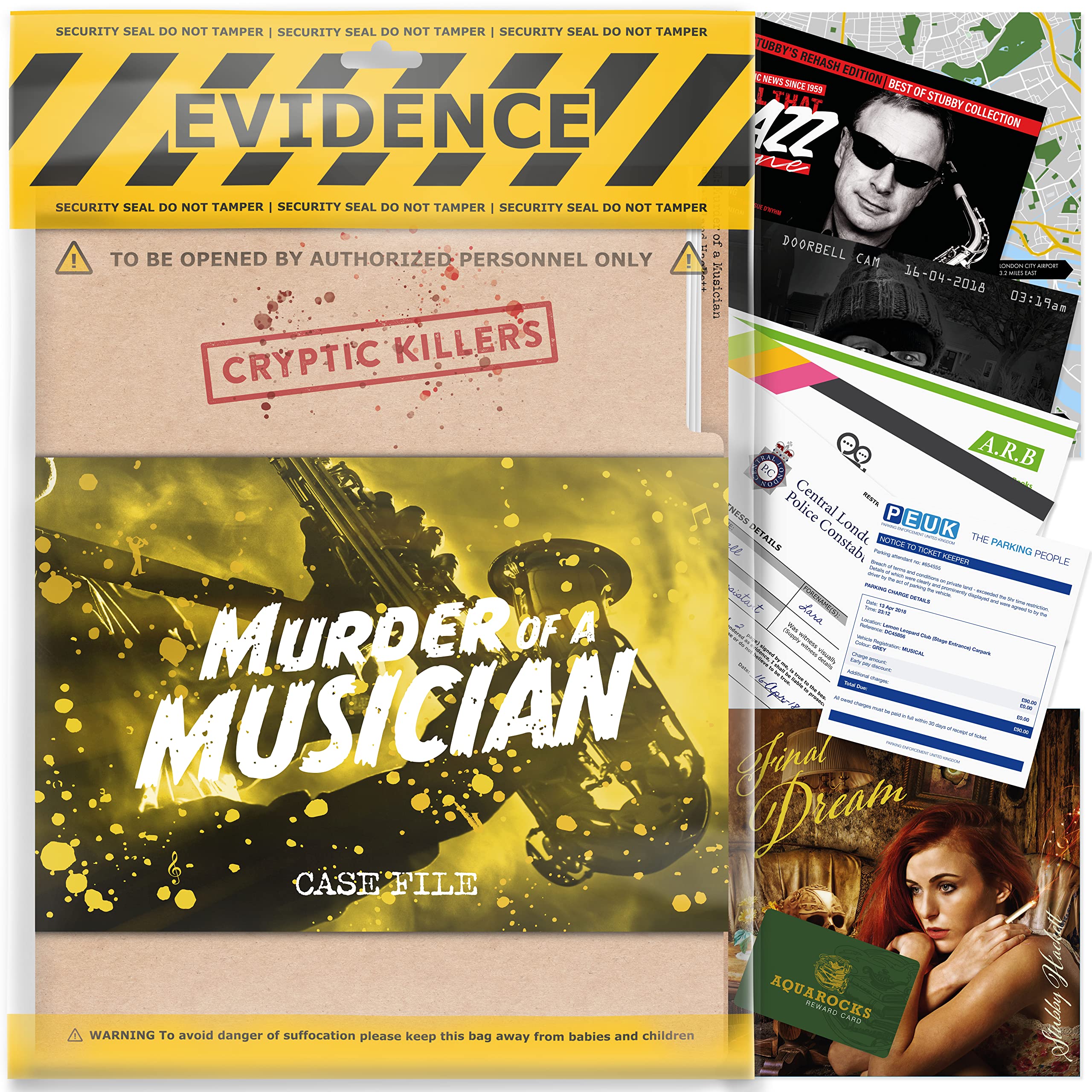 Cryptic Killers Unsolved Murder Mystery Game - Cold Case Files Investigation | 3.5 Hours Playtime | Difficulty 4.5/5 1
