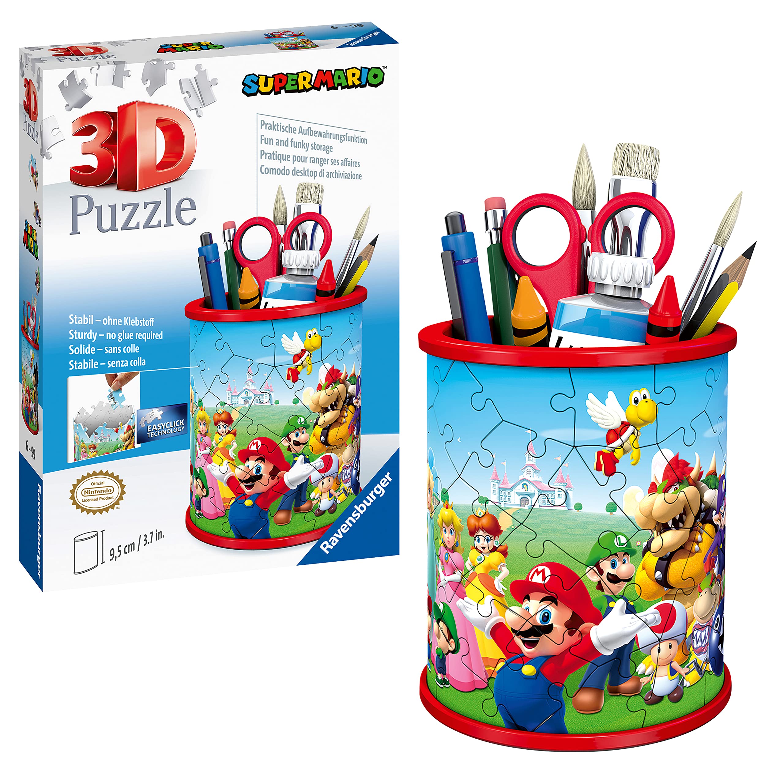Ravensburger Super Mario Brothers Pencil Pot 3D Jigsaw Puzzle - 54 Pieces 1