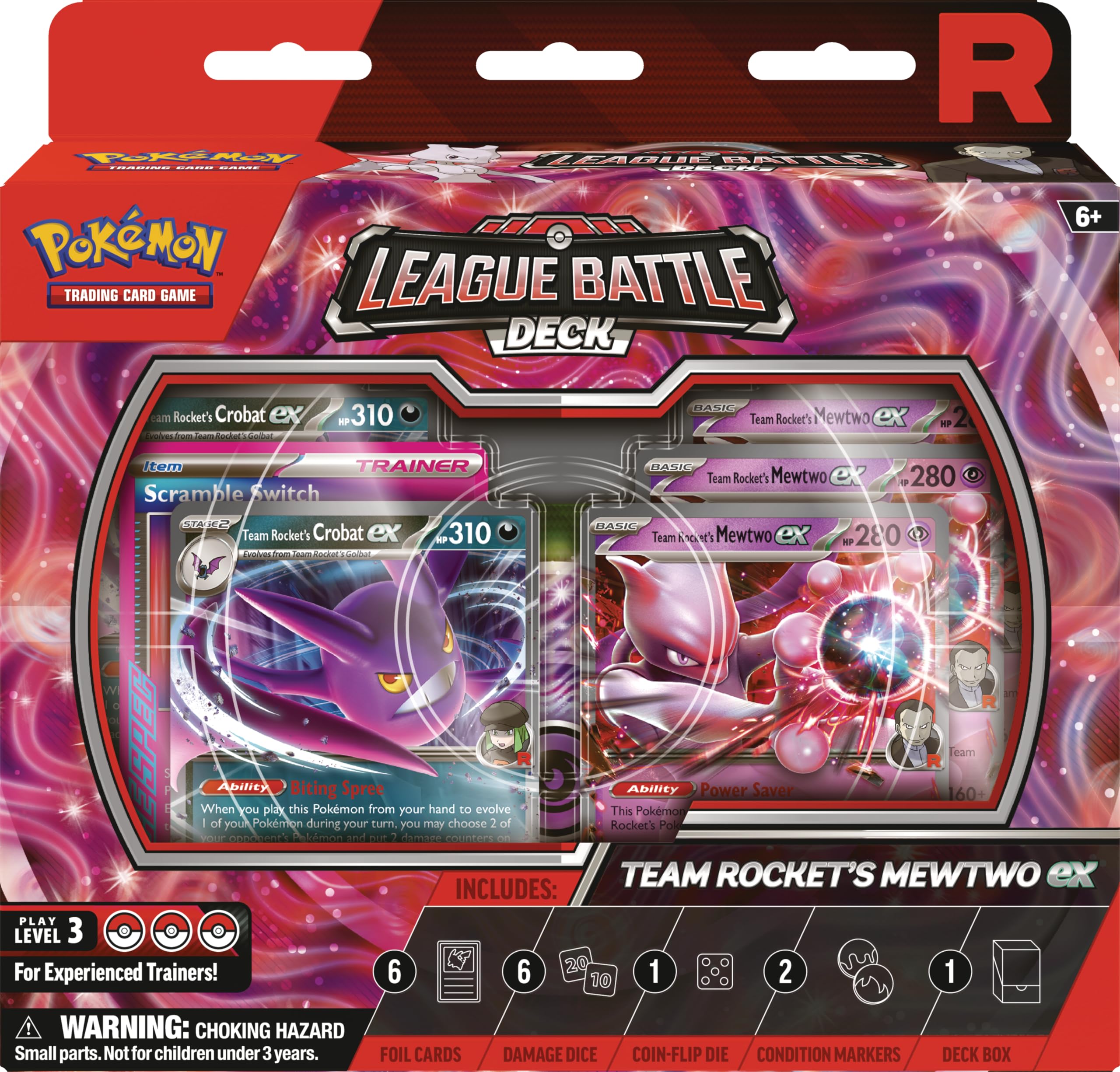 Pokémon Team Rocket’s Mewtwo ex League Battle Deck - Ready-to-Play 60 Card Deck | Age 6+