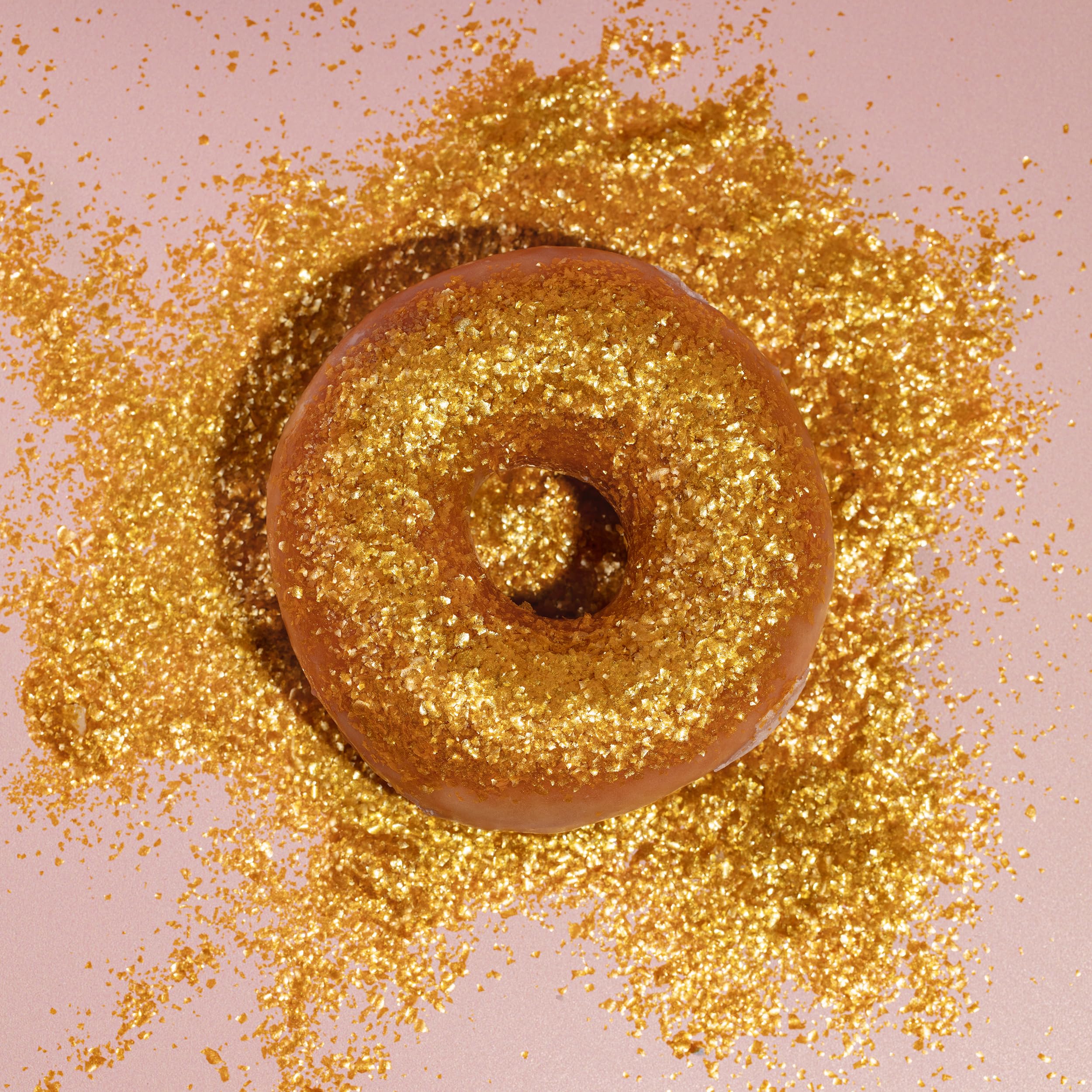 PME Gold Sparkling Glitter Flakes for Cake Decorating - 7g Jar, Pack of 3 | Edible 3